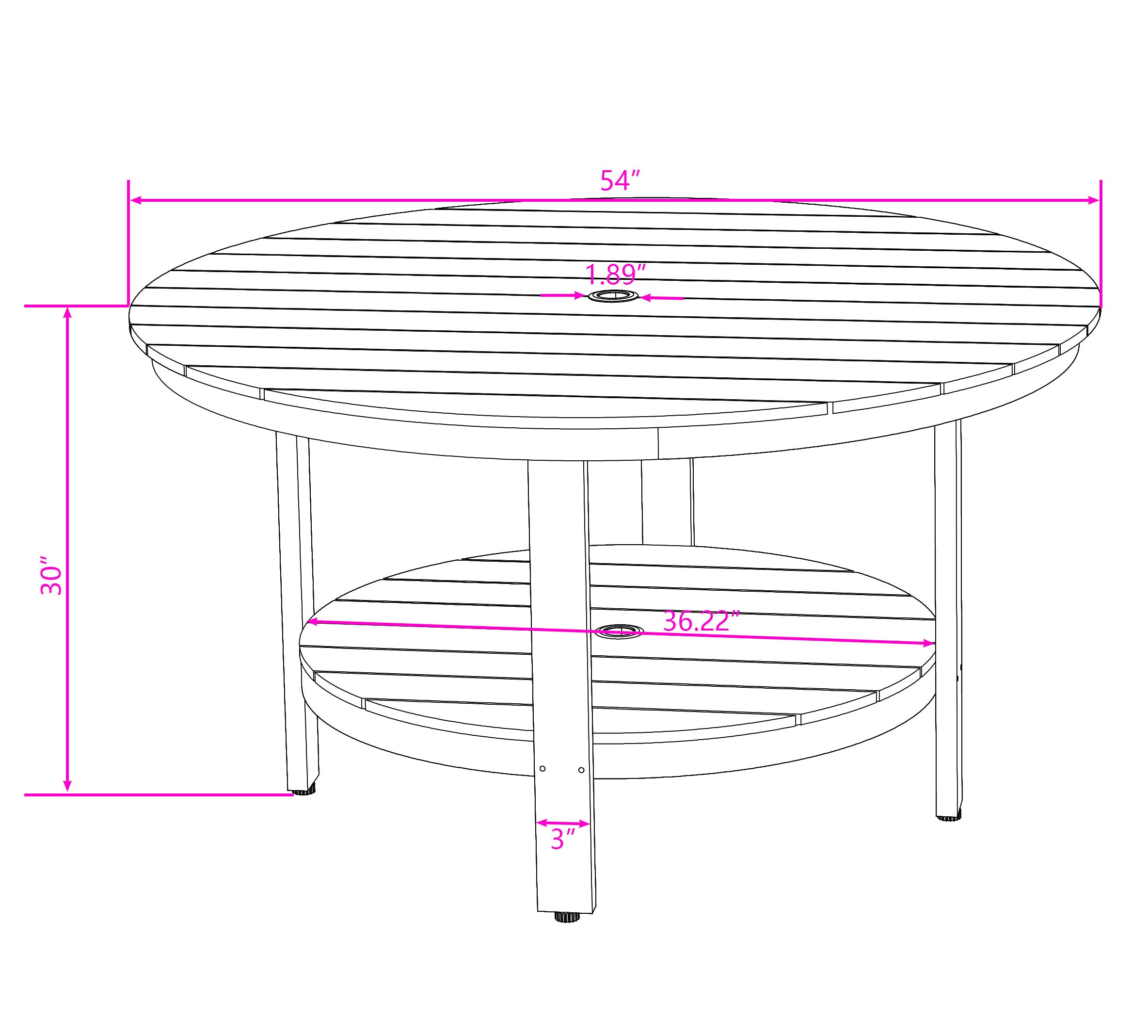 5-Piece Outdoor Dining Table Set
