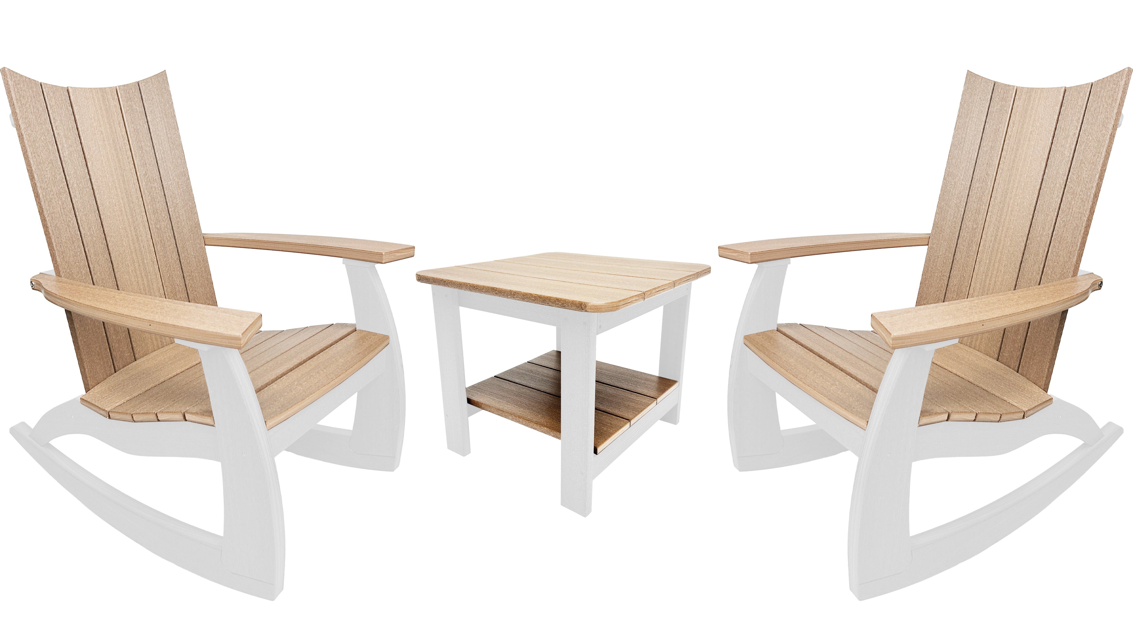 3-Piece Edge Modern Porch Rocker Set