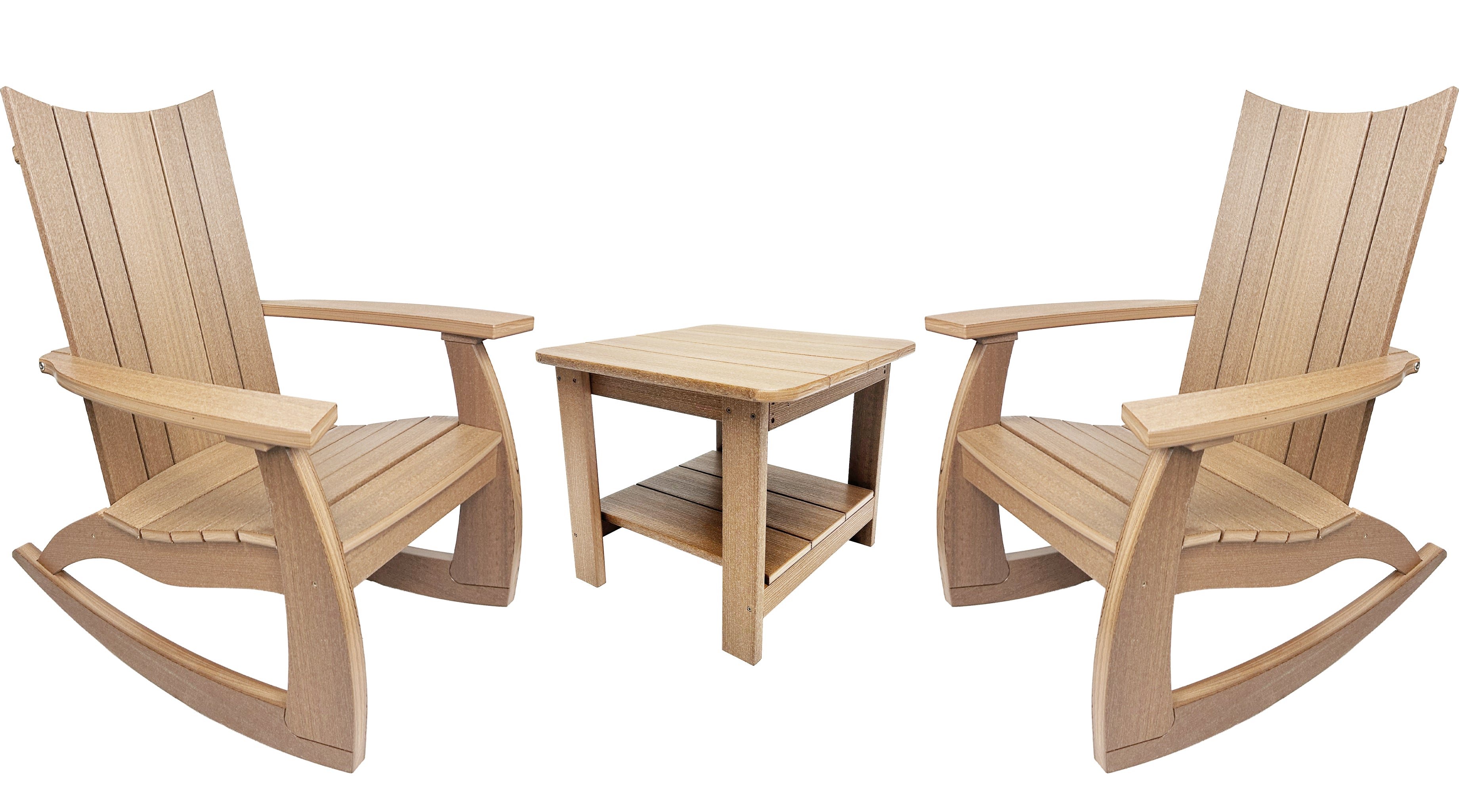 3-Piece Edge Modern Porch Rocker Set