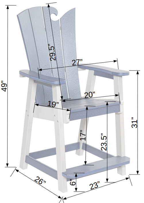 9-Piece 10'ft Nautical Bar - New