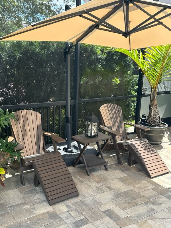 Folding Adirondack Chairs Set of 4 King-Size