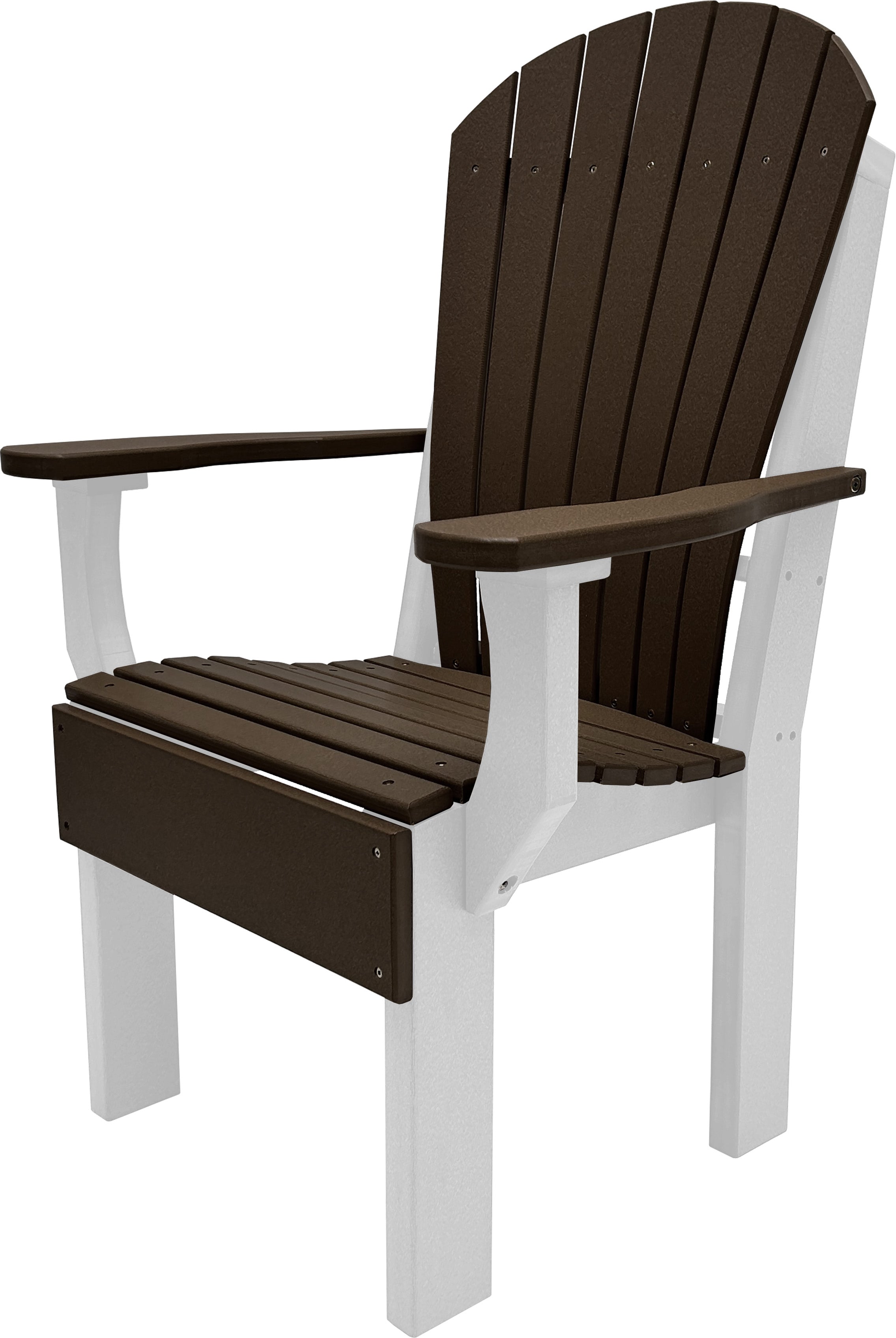 7-Piece Farmhouse Adirondack Dining Table Set With 2 Arm Chairs And 4 Side Chairs