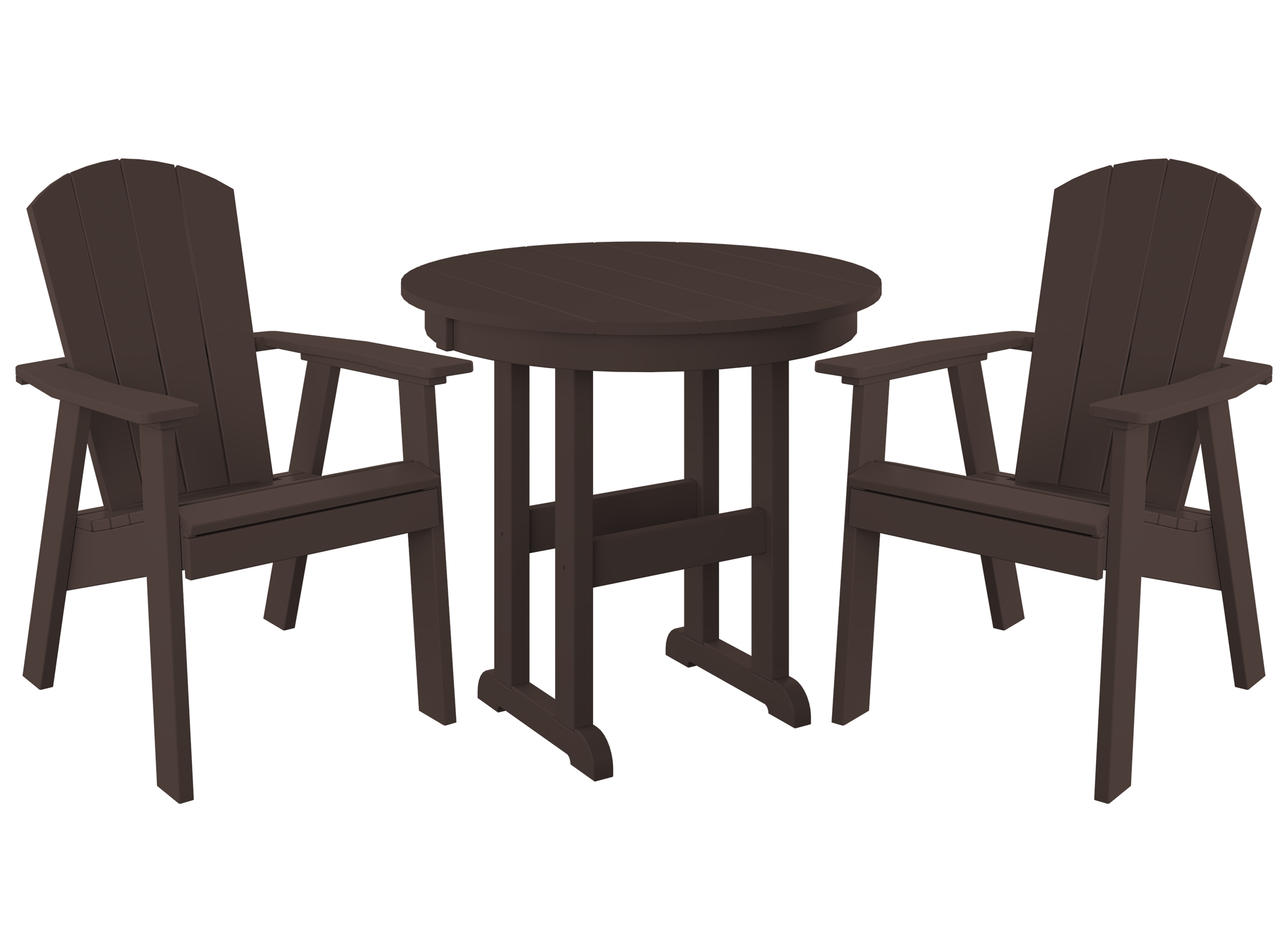 DuraWeather Poly® 3-Piece Yorkshire Adirondack Bistro Set