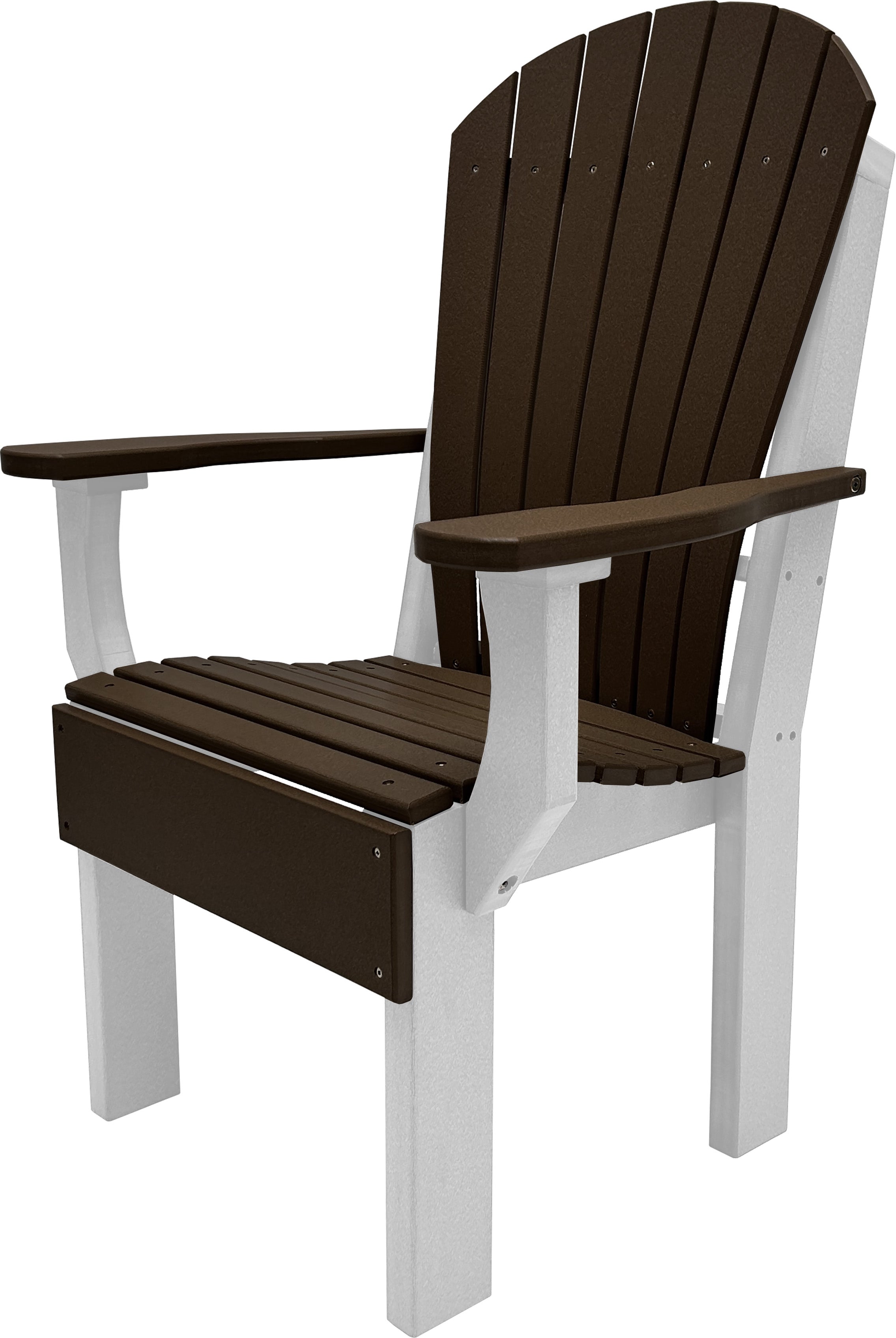 7-Piece Farmhouse Adirondack Dining Table Set With 2 Arm Chairs And 4 Side Chairs