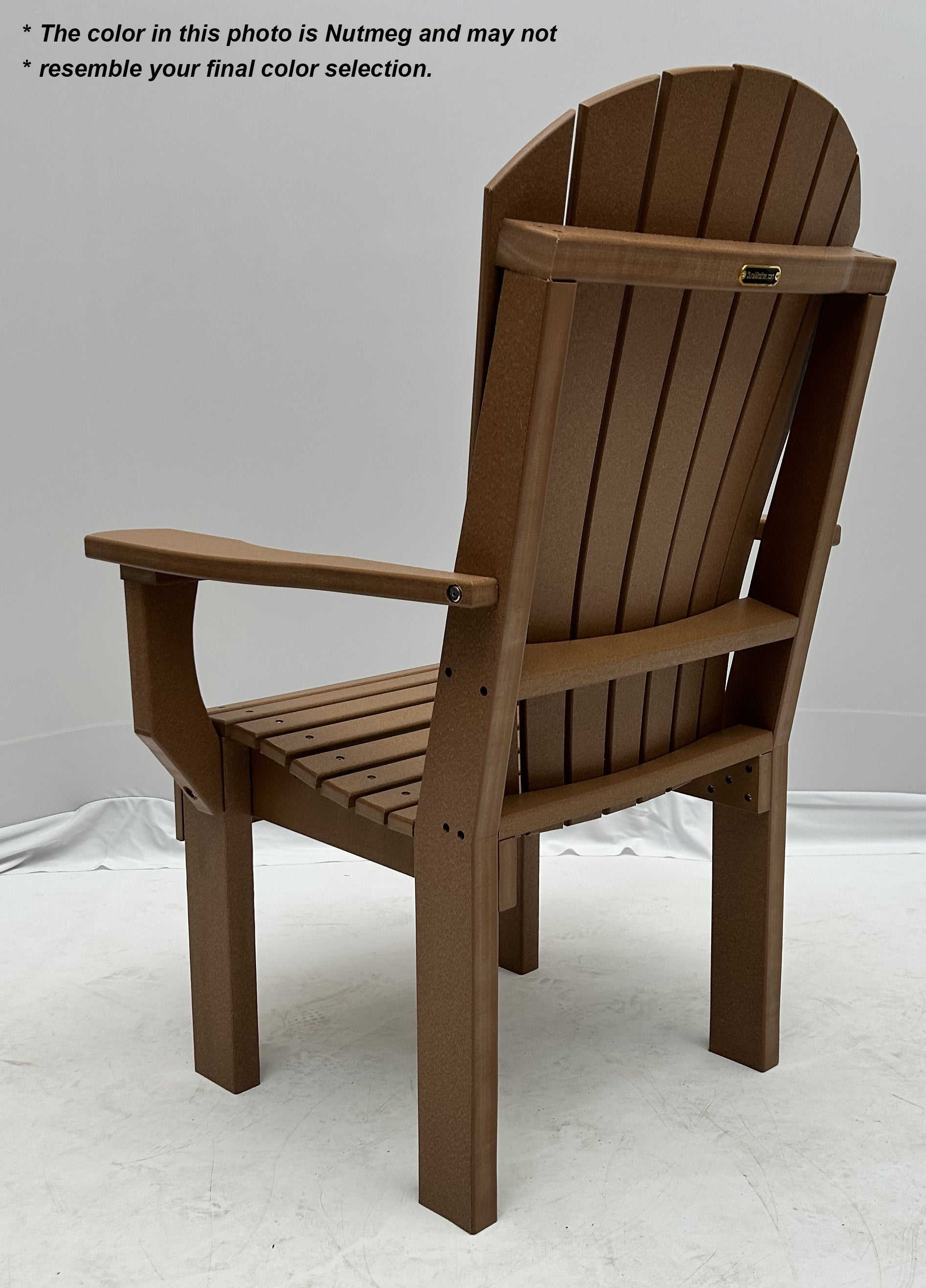 7-Piece Farmhouse Adirondack Dining Table Set With 2 Arm Chairs And 4 Side Chairs