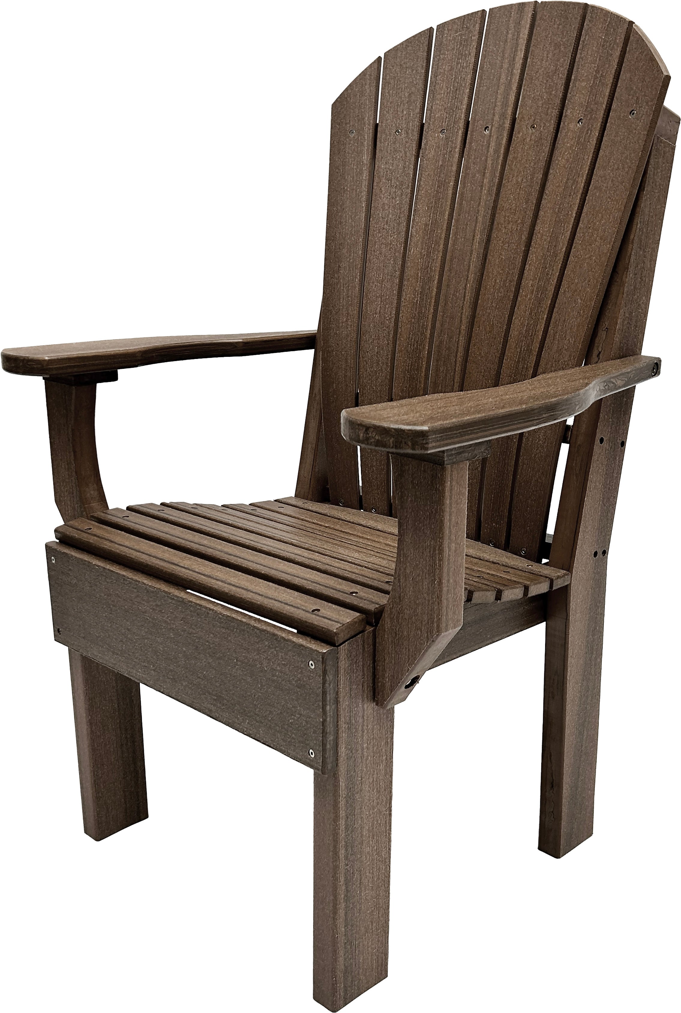 7-Piece Farmhouse Adirondack Dining Table Set With 2 Arm Chairs And 4 Side Chairs