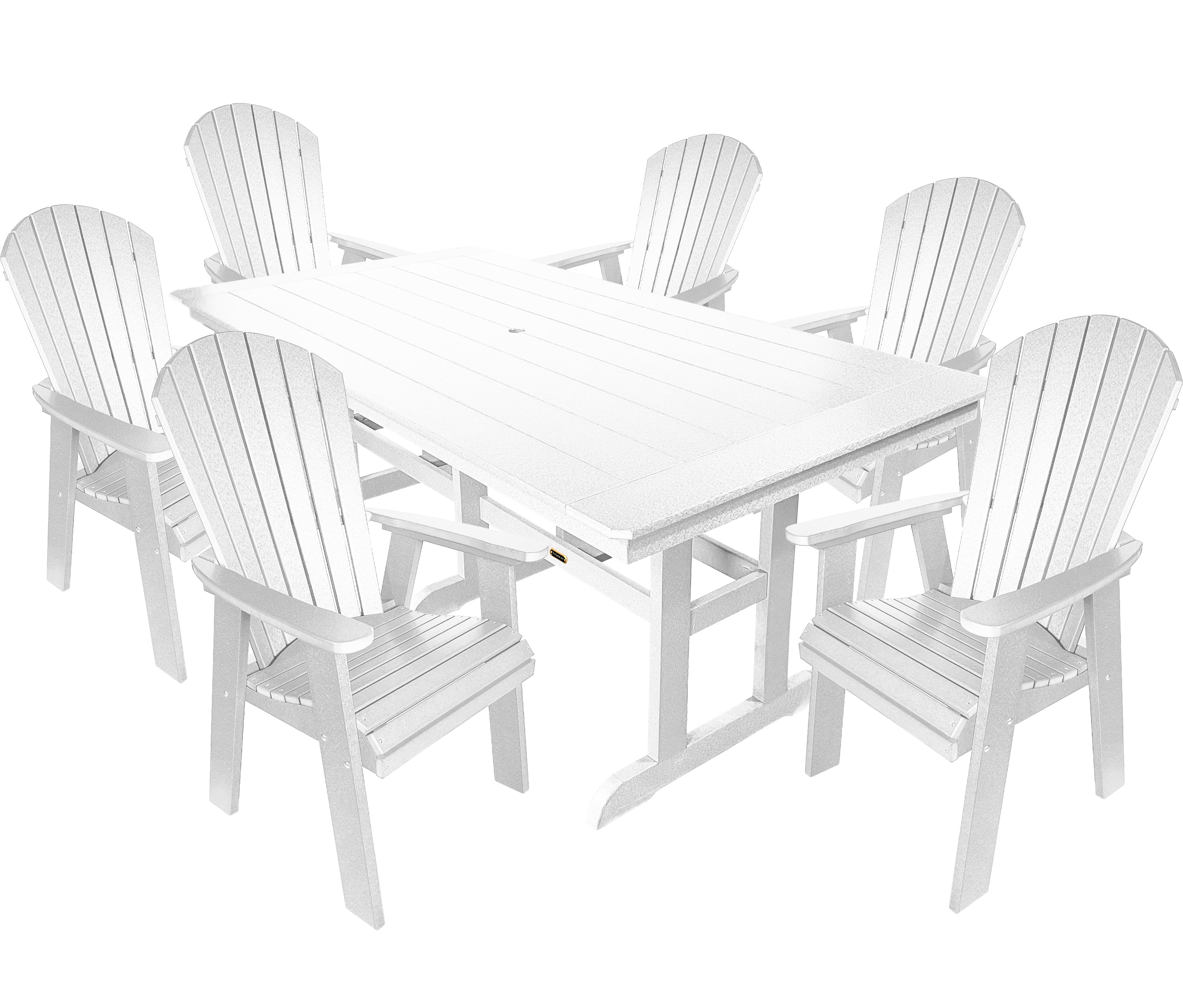 7-Piece Oceanview Adirondack Dining Set - Fully Assembled