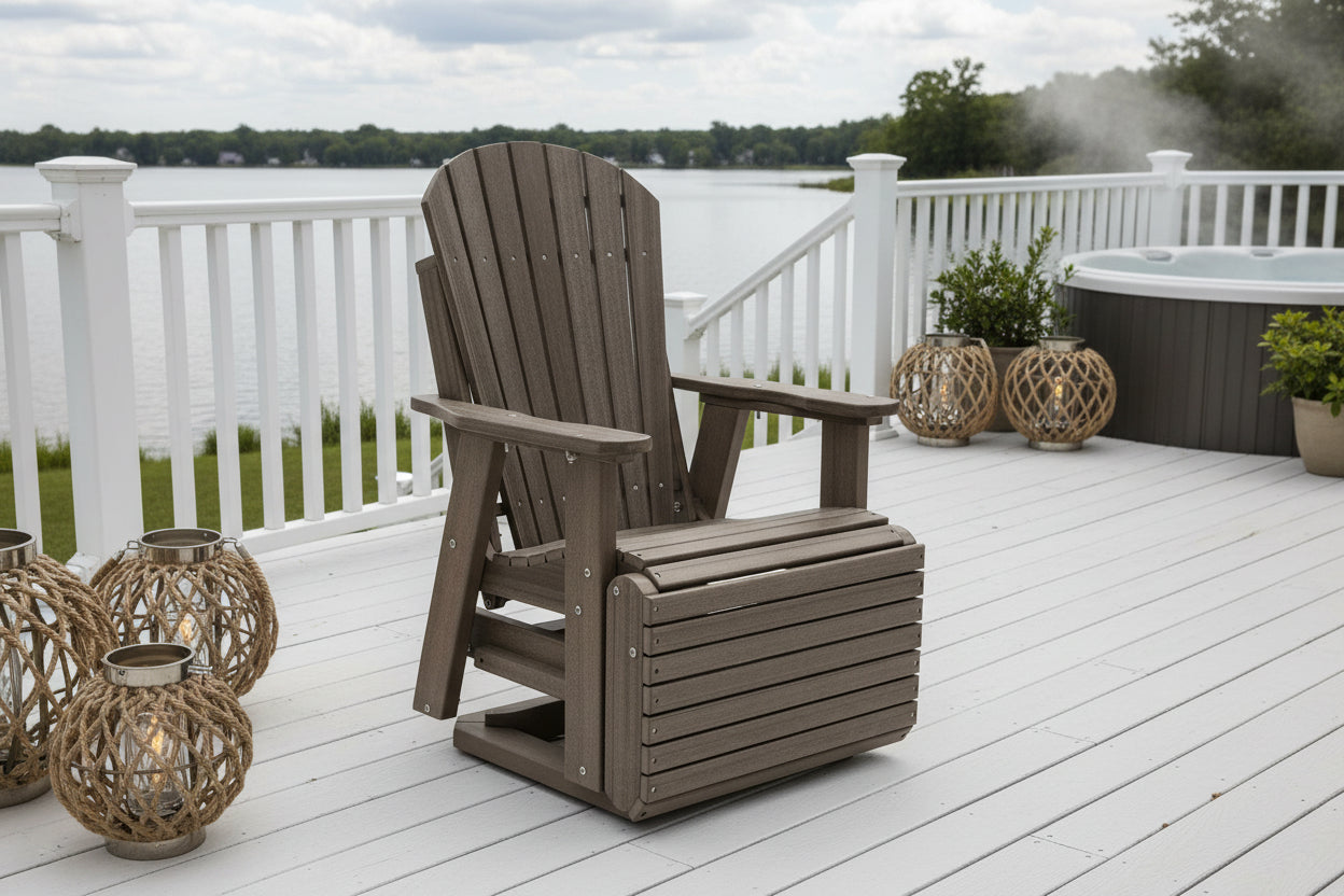 Swivel And Reclining King Size Adirondack Chair