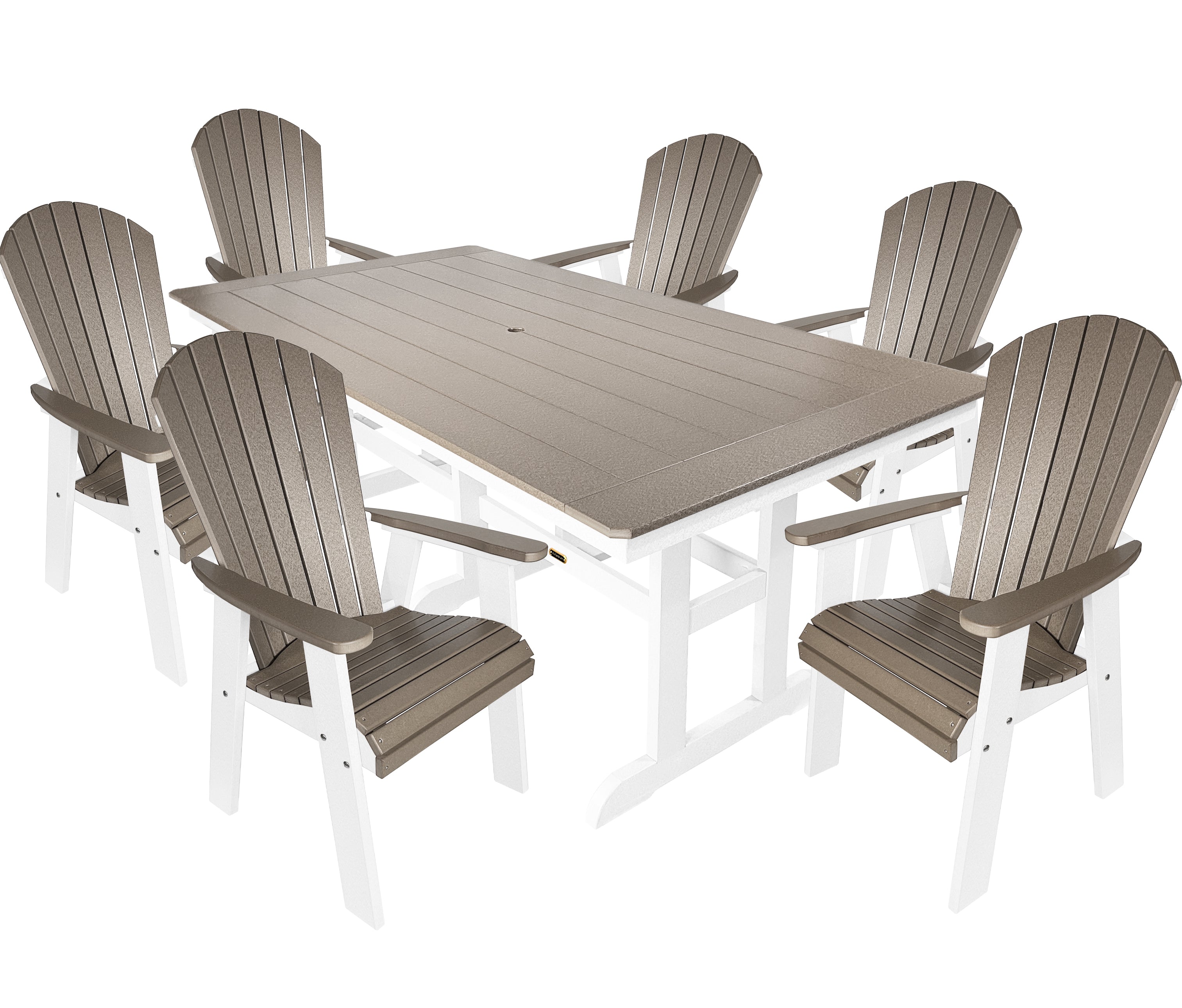 7-Piece Oceanview Adirondack Dining Set - Fully Assembled