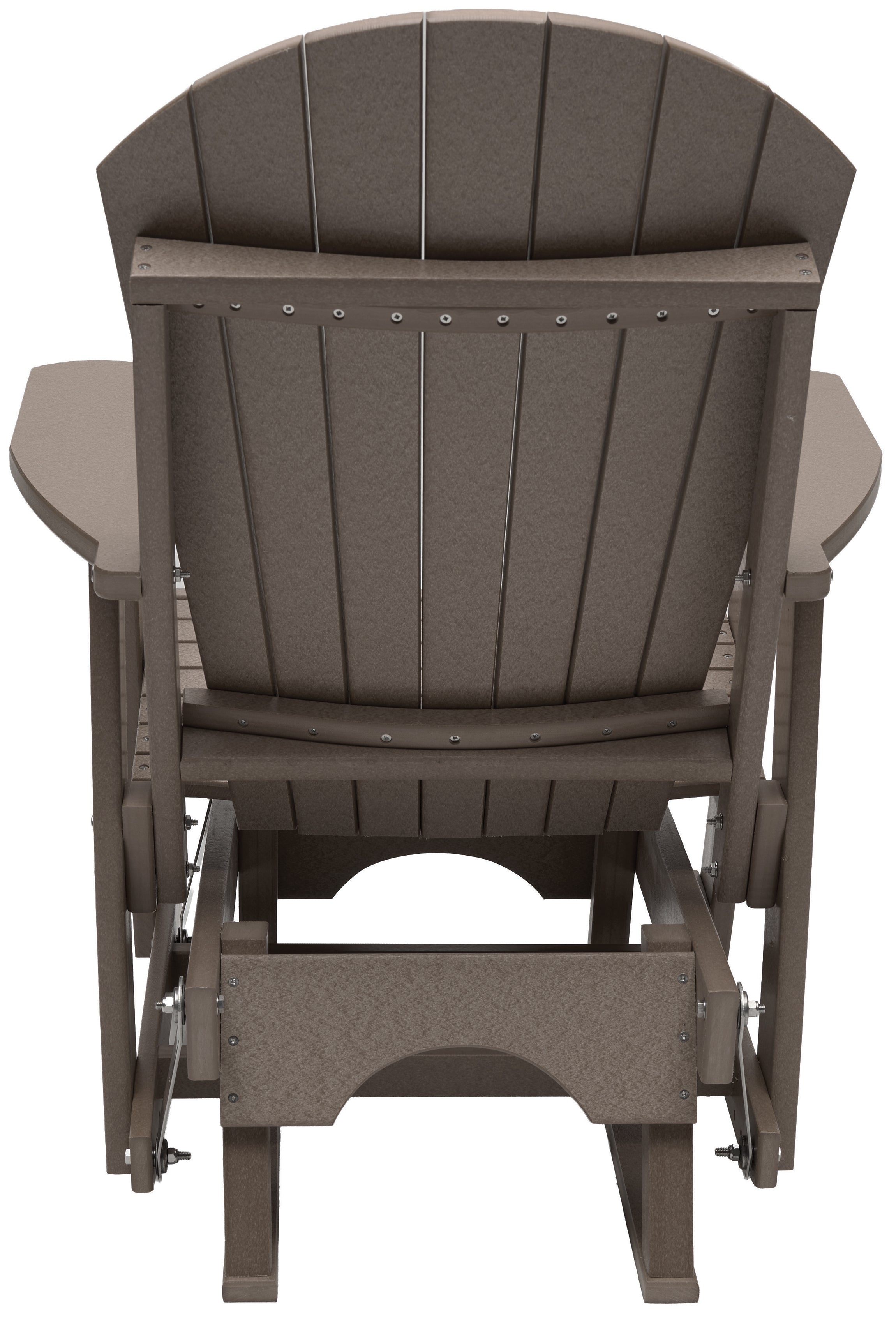 Set of 2 Adirondack Single Gliders With Two Tier End Table