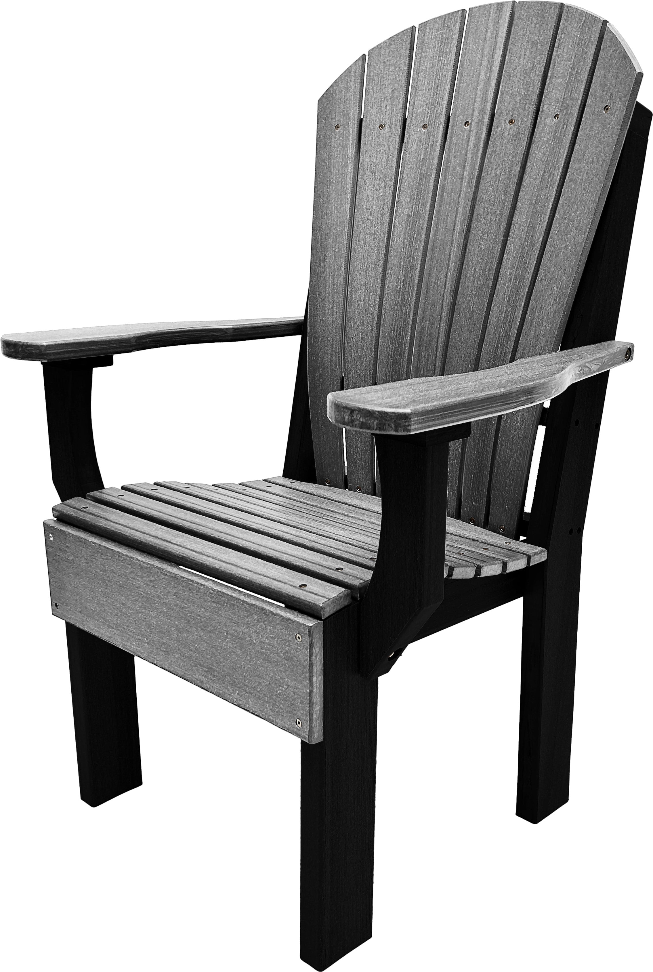 7-Piece Farmhouse Adirondack Dining Table Set With 2 Arm Chairs And 4 Side Chairs