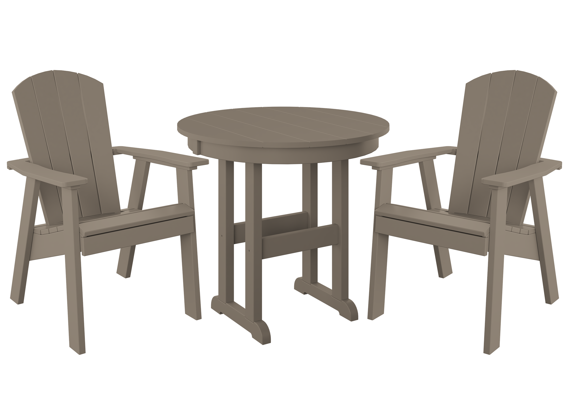 DuraWeather Poly® 3-Piece Yorkshire Adirondack Bistro Set
