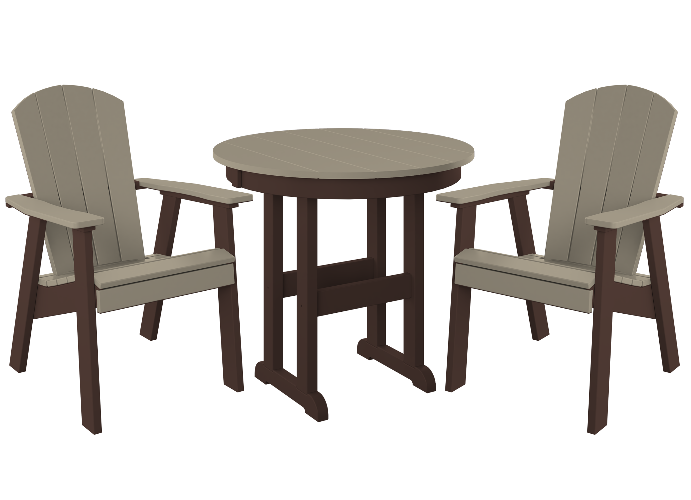 DuraWeather Poly® 3-Piece Yorkshire Adirondack Bistro Set