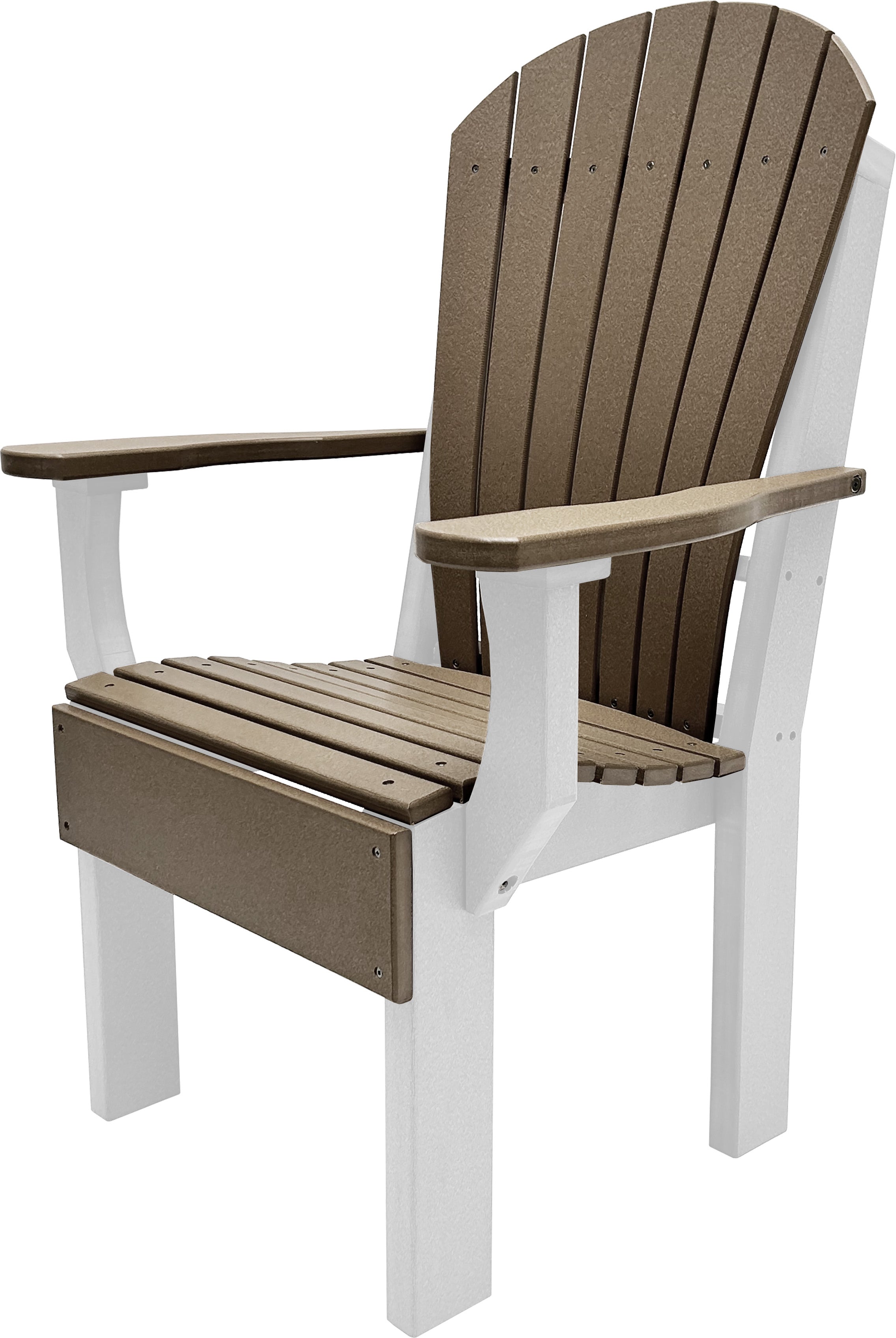 7-Piece Farmhouse Adirondack Dining Table Set With 2 Arm Chairs And 4 Side Chairs