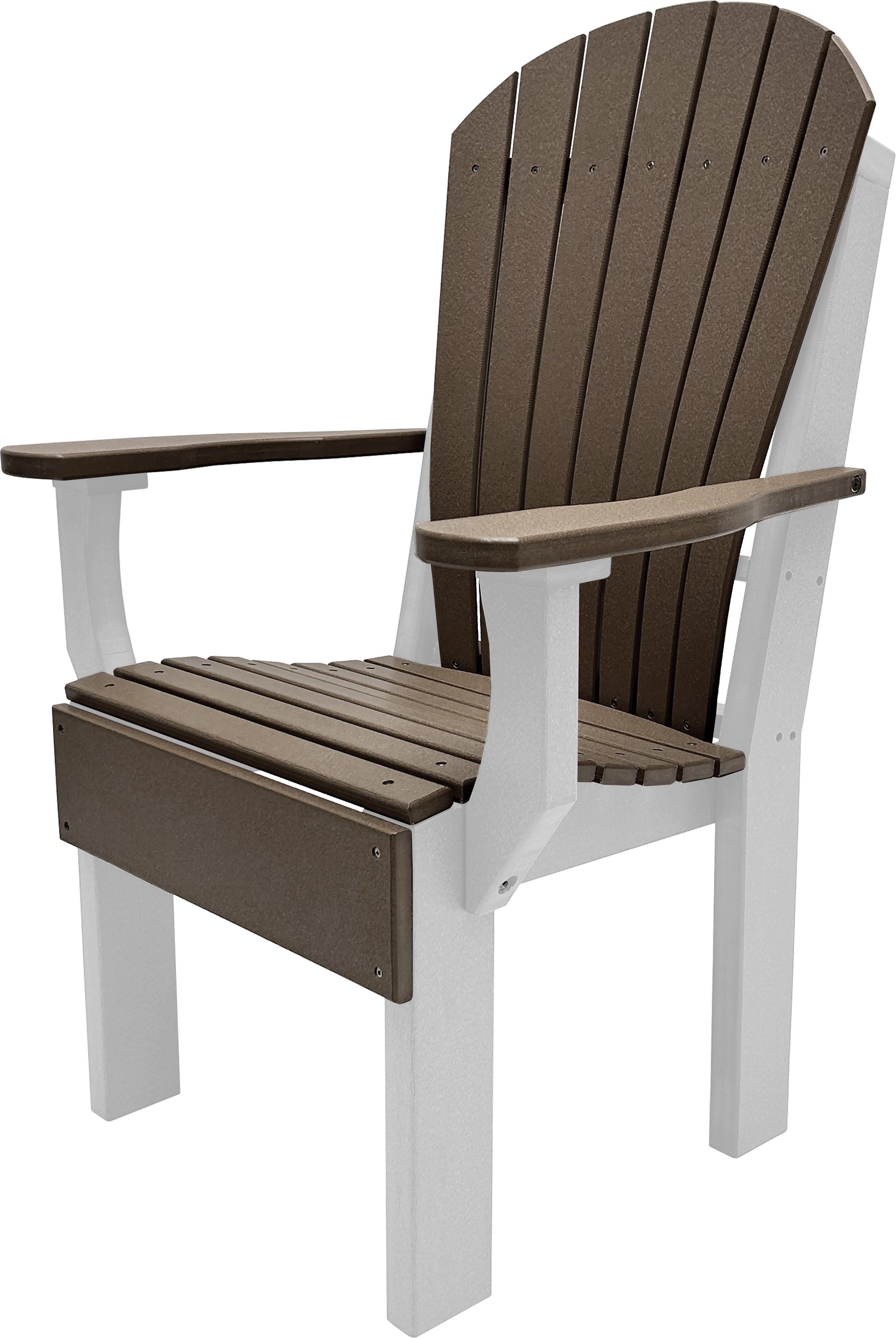 7-Piece Farmhouse Adirondack Dining Table Set With 2 Arm Chairs And 4 Side Chairs