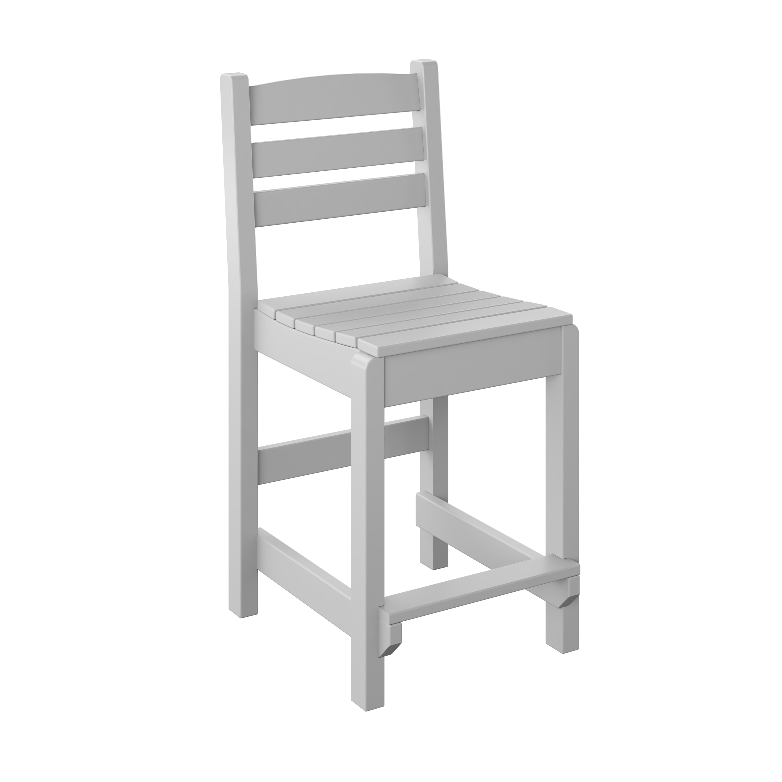 DURAWEATHER POLY® 5-Piece 38” Farmhouse Counter Set Two Side Chairs Two Arm Chairs