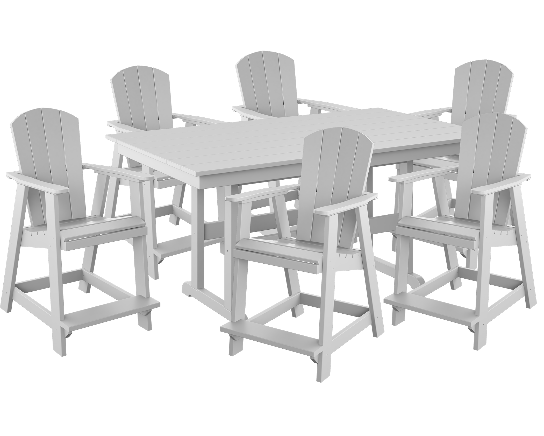 DURAWEATHER POLY® 7-Piece Yorkshire Adirondack Counter Set