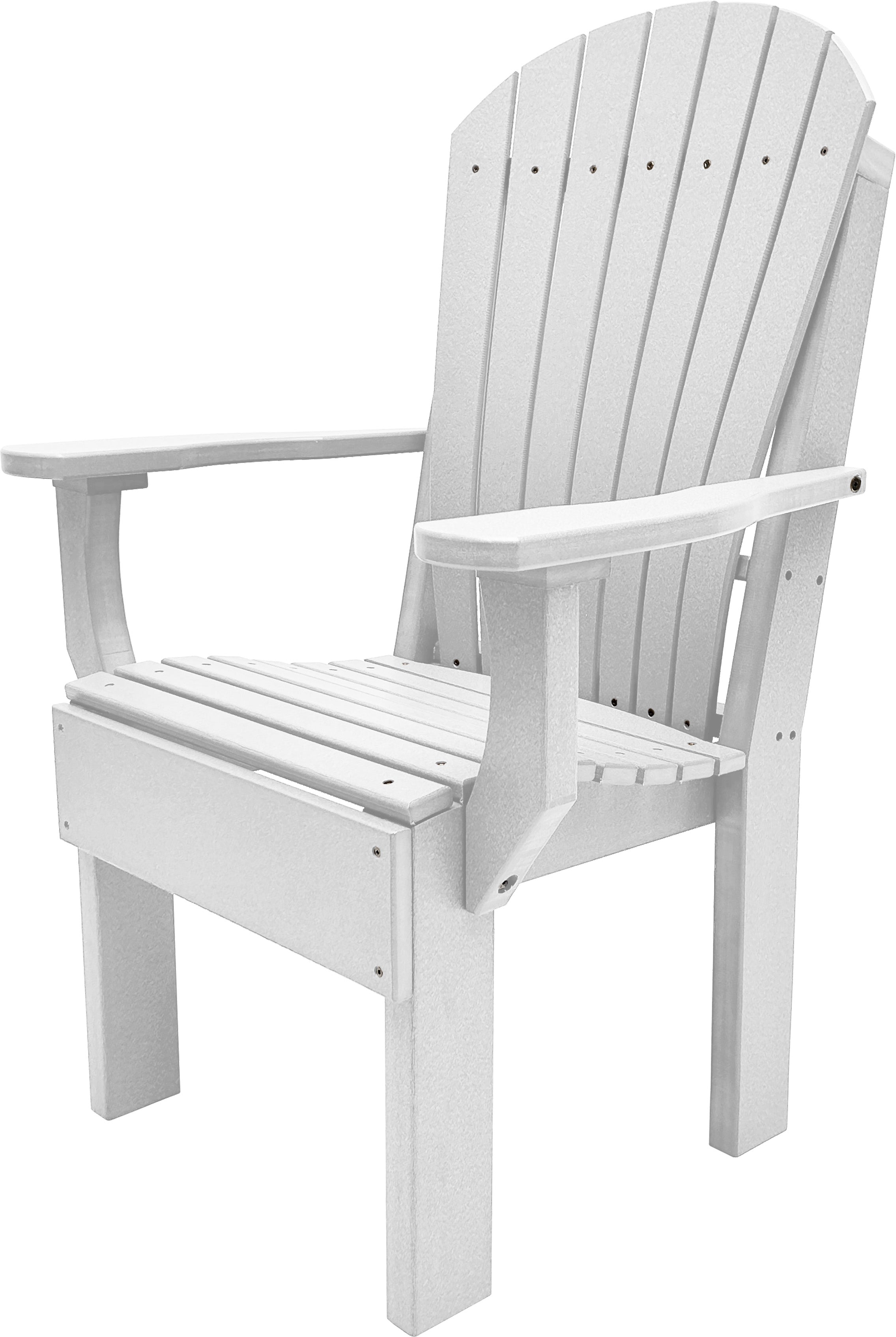 7-Piece Farmhouse Adirondack Dining Table Set With 2 Arm Chairs And 4 Side Chairs