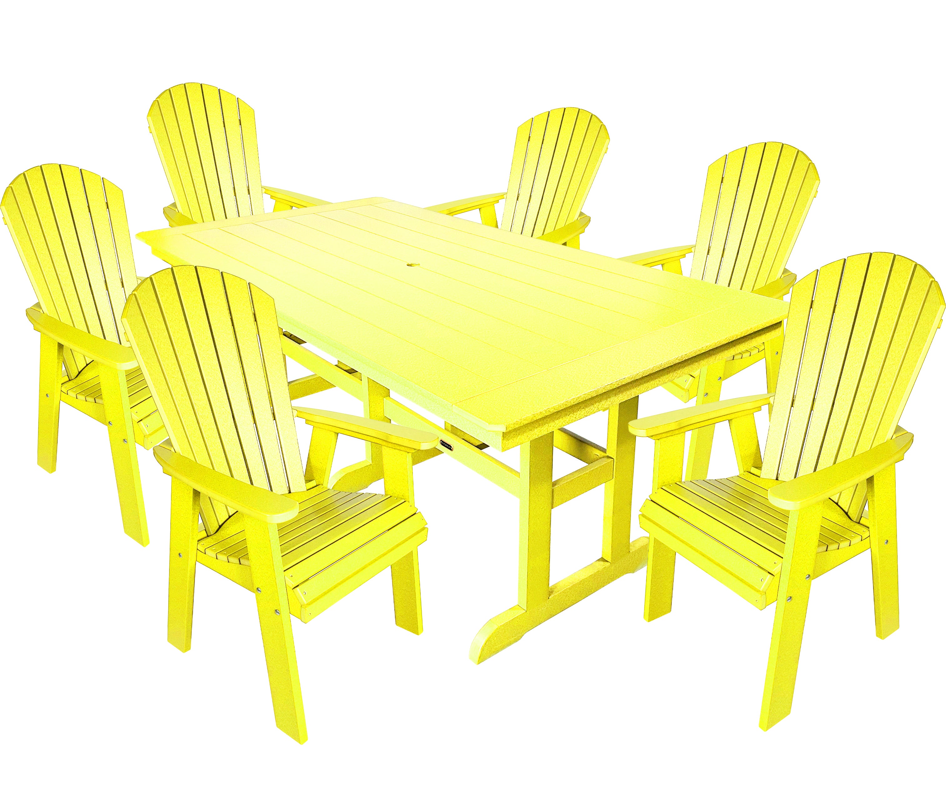 7-Piece Oceanview Adirondack Dining Set - Fully Assembled