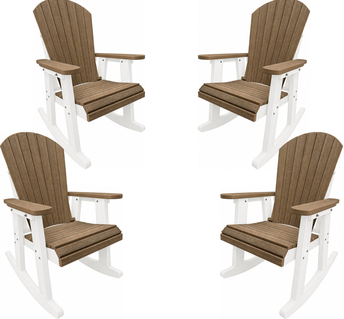 Set of 4 Adirondack Porch Rockers Lakeside Collection