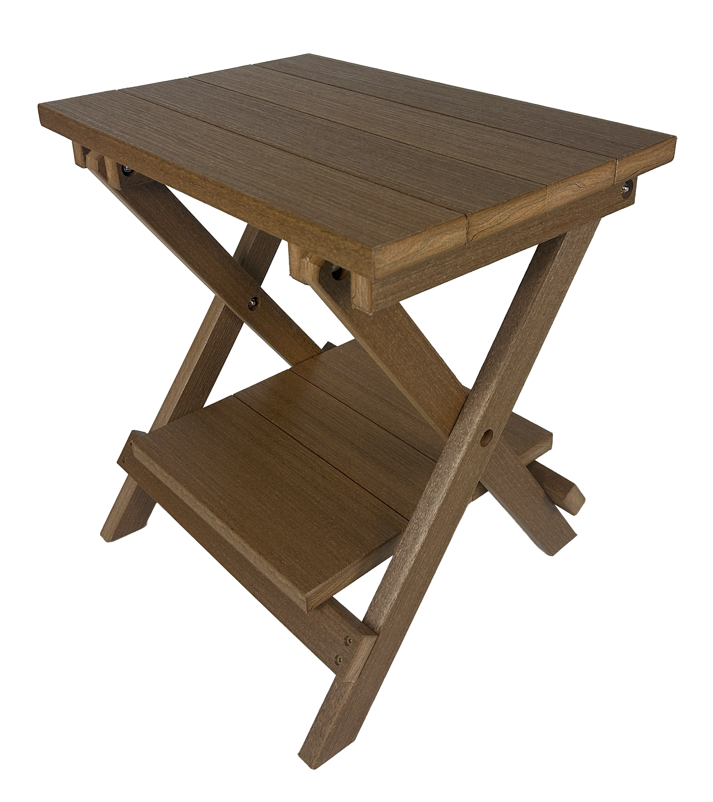 Folding Side Table w/ Removable Serving Tray - Ships Fully Assembled