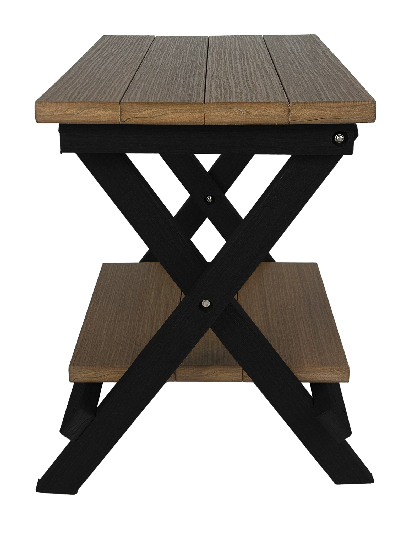 Folding Side Table w/ Removable Serving Tray - Ships Fully Assembled