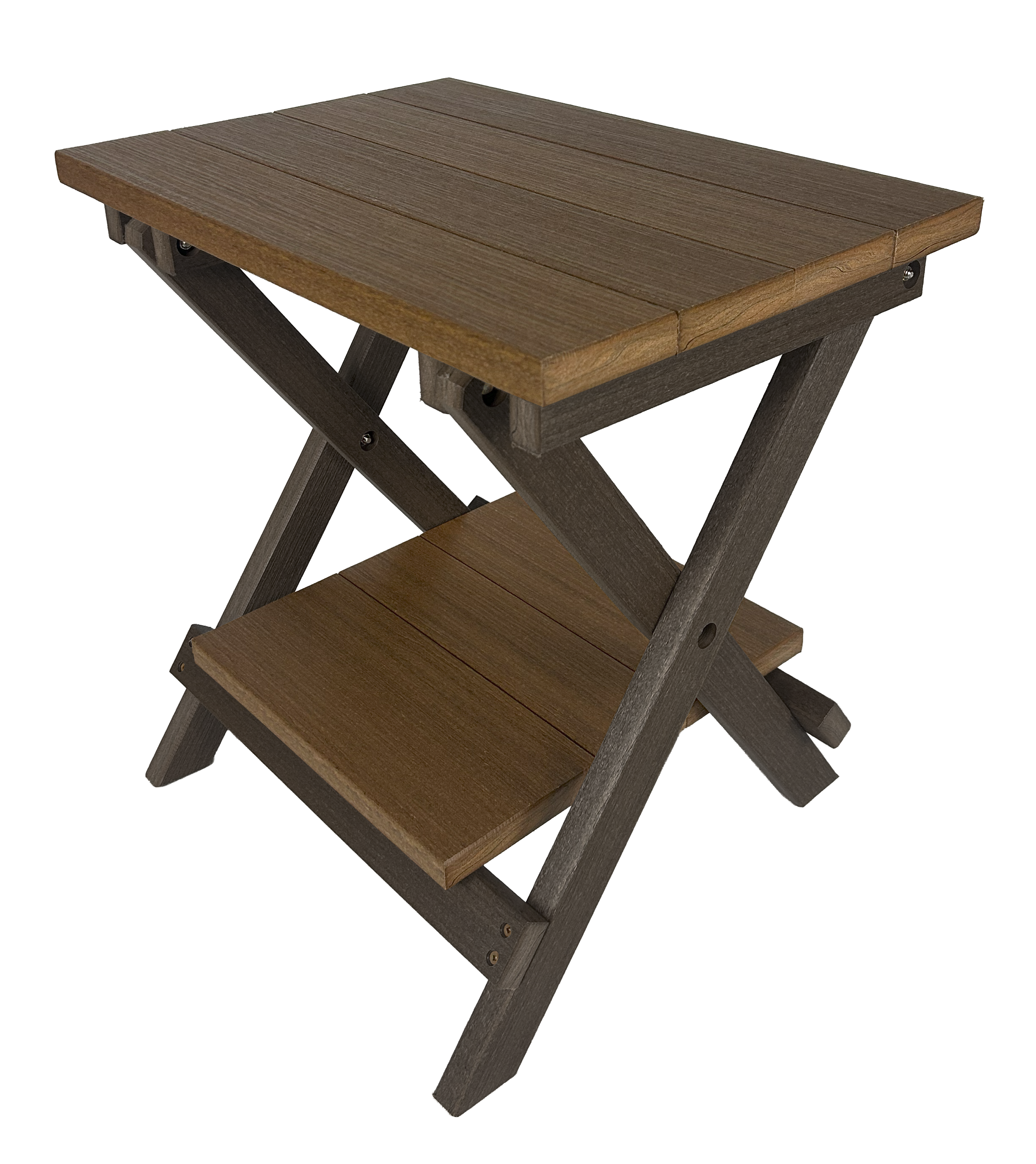 Folding Side Table w/ Removable Serving Tray - Ships Fully Assembled