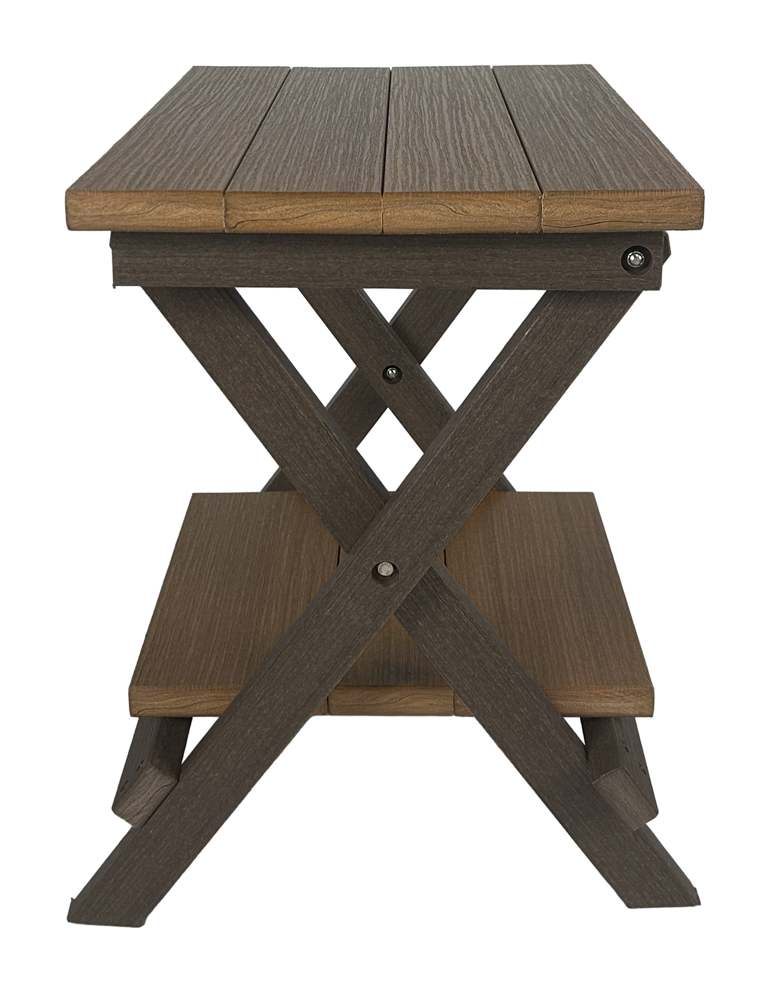Folding Side Table w/ Removable Serving Tray - Ships Fully Assembled