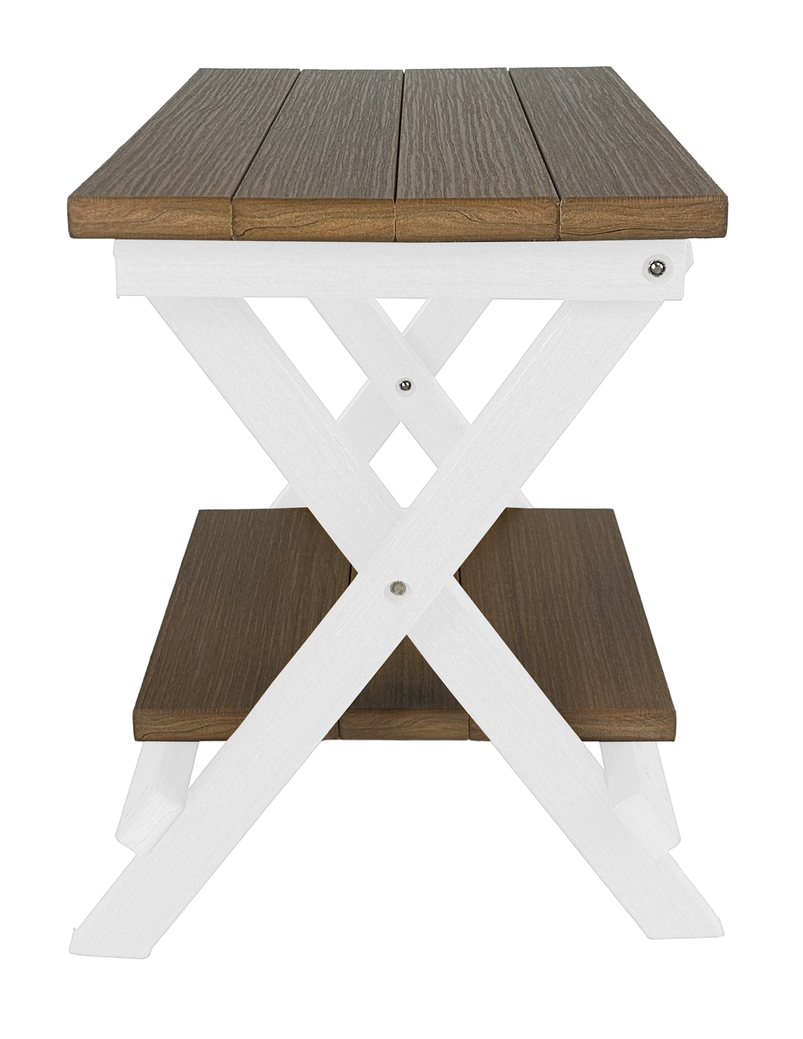 Folding Side Table w/ Removable Serving Tray - Ships Fully Assembled