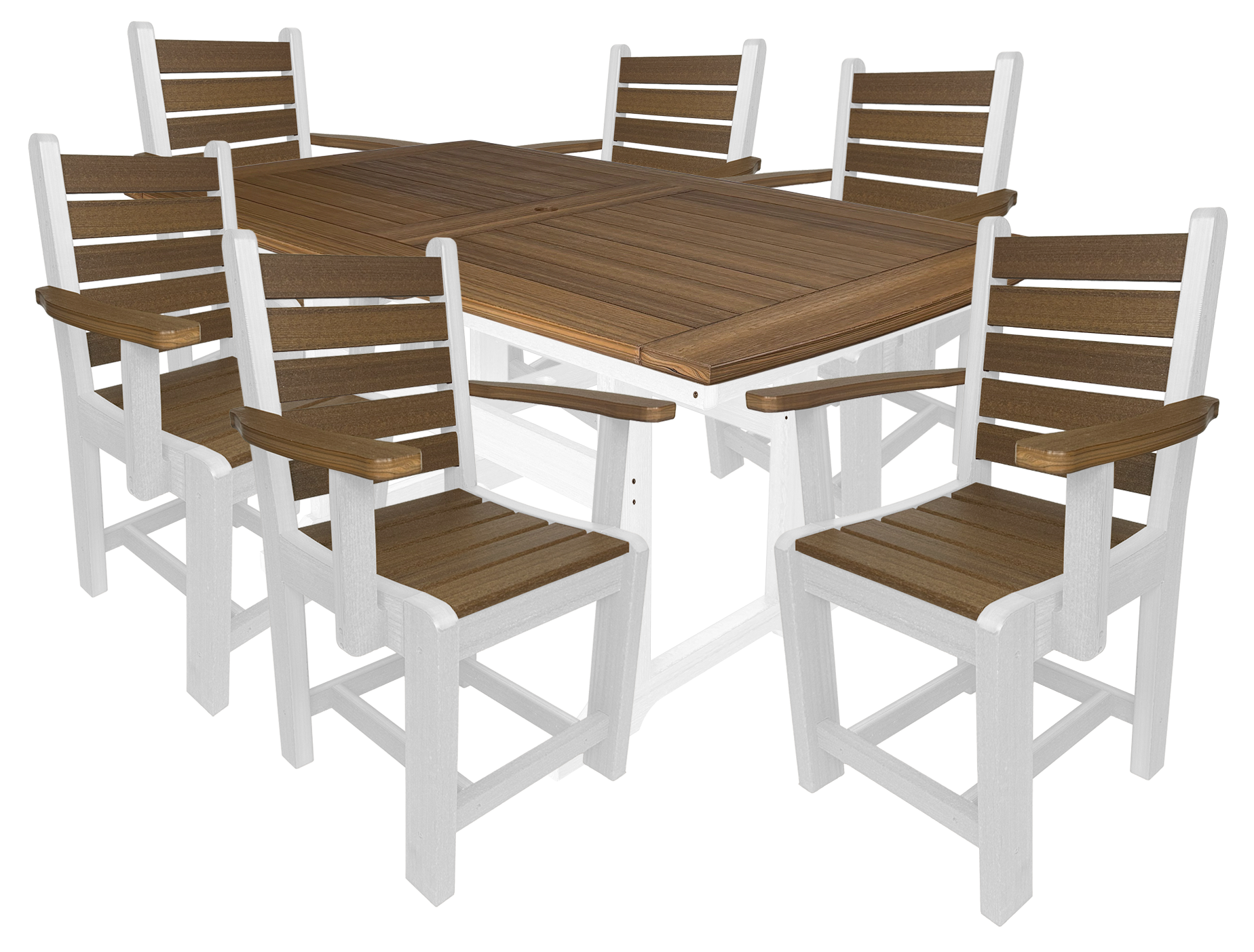 Ovation 7-Piece Dining Set (6) Arm Chairs