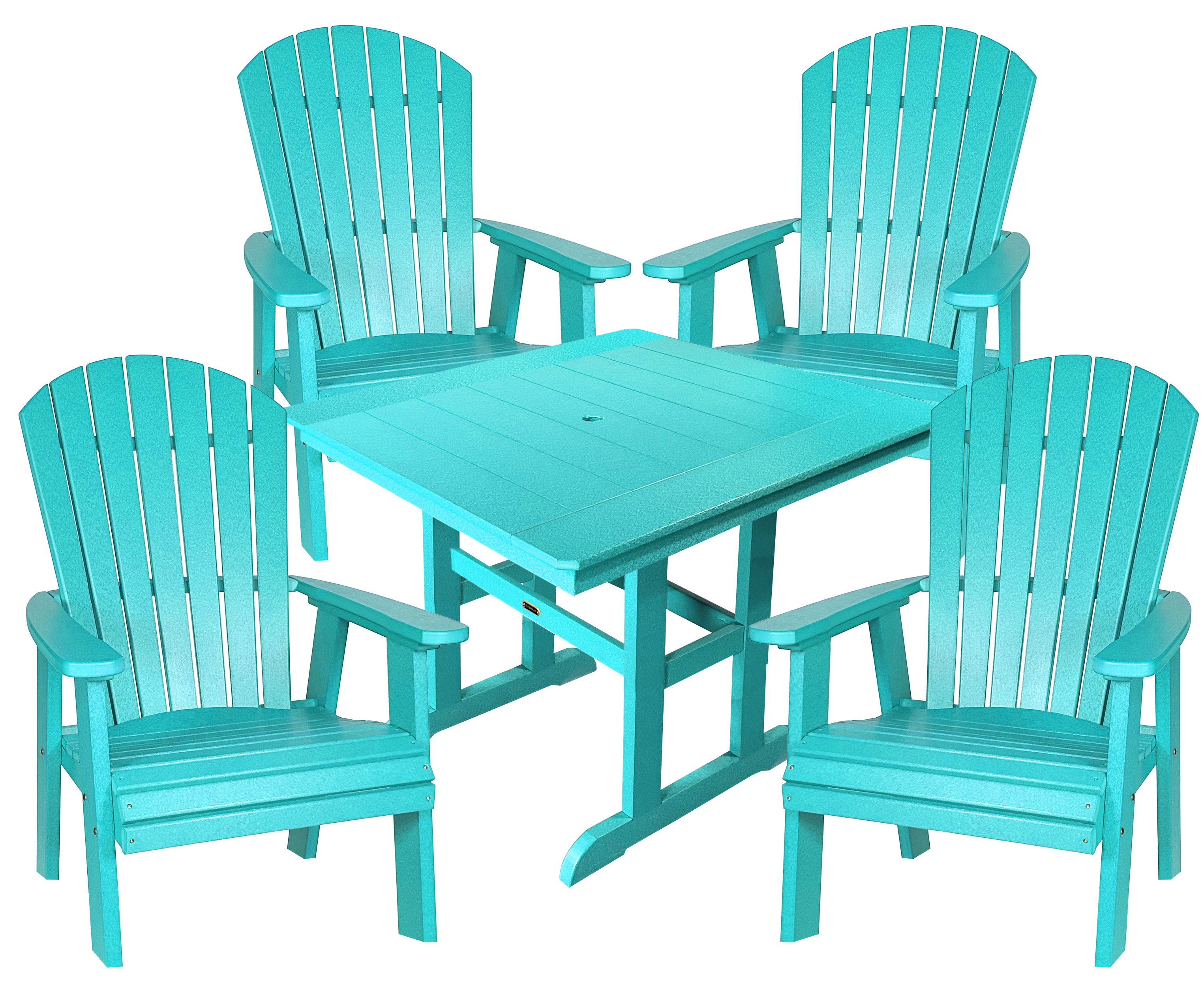 5-Piece Oceanview Adirondack Dining Set - Fully Assembled