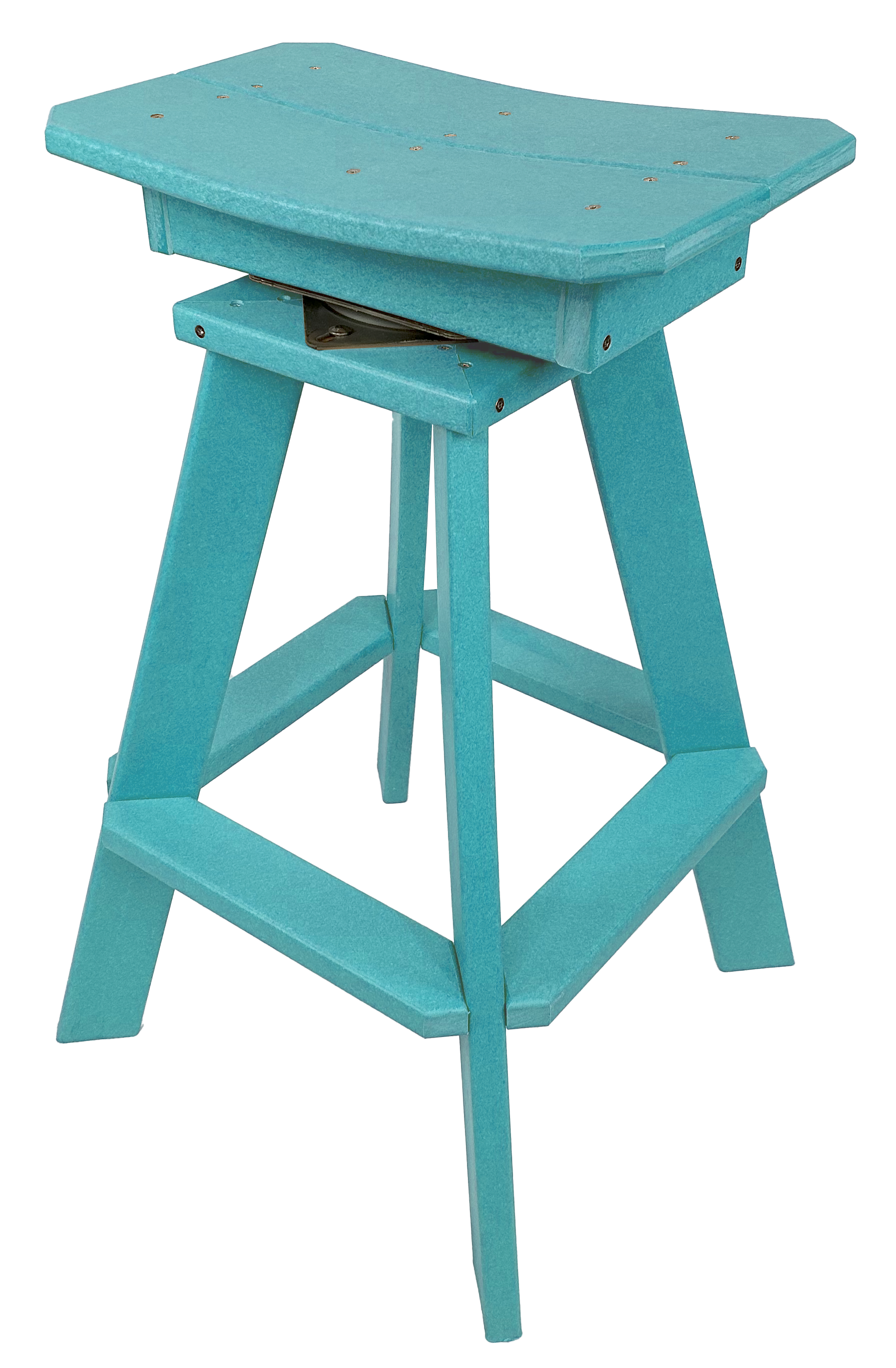 Set of 6 - Swivel Saddle Bar Stools