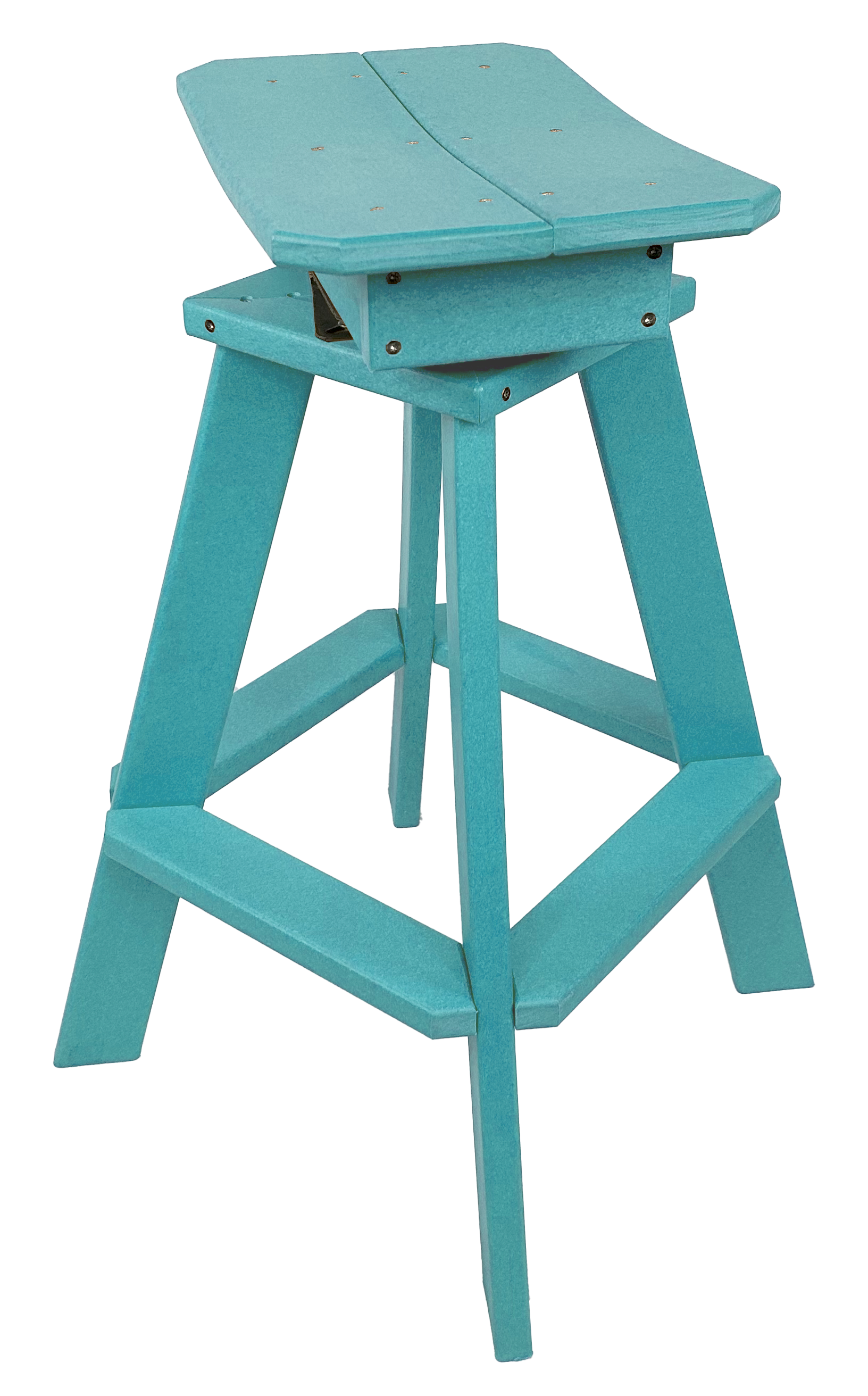 Set of 6 - Swivel Saddle Bar Stools
