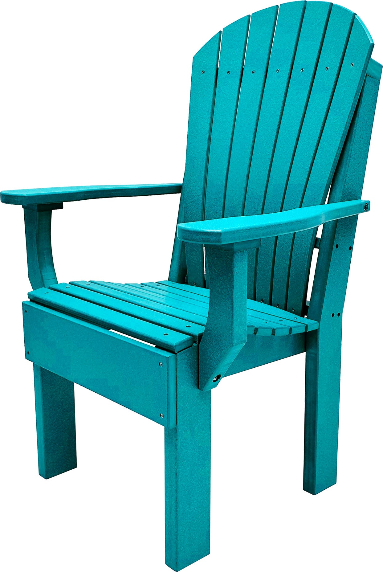 7-Piece Farmhouse Adirondack Dining Table Set With 2 Arm Chairs And 4 Side Chairs