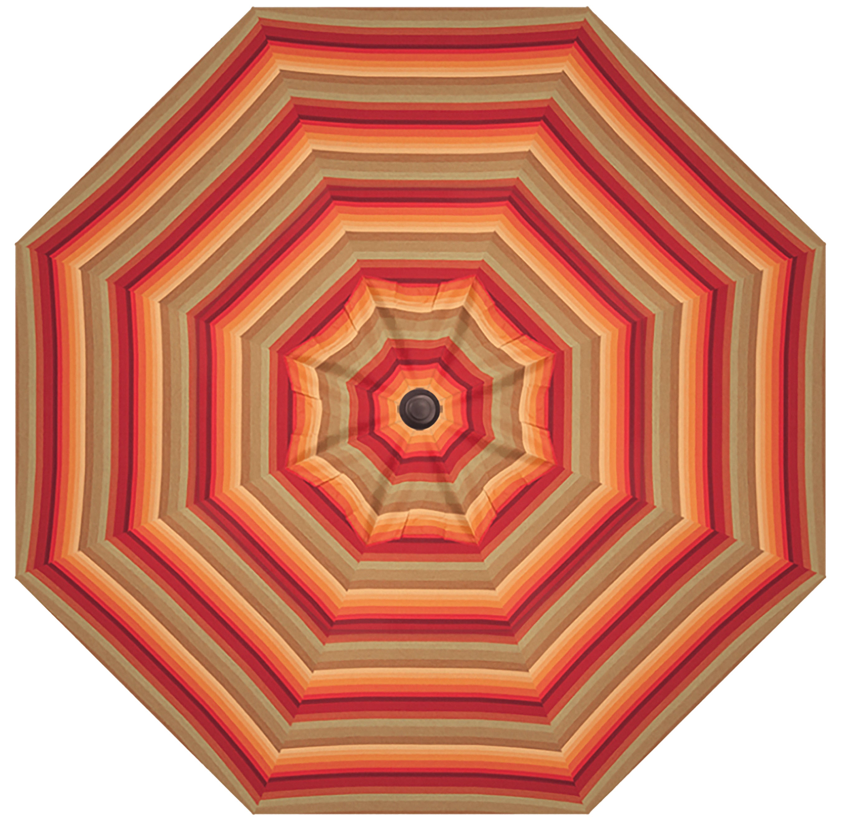 9'ft Patio Umbrella Push Button Tilt Sunbrella® Double Wind Vents