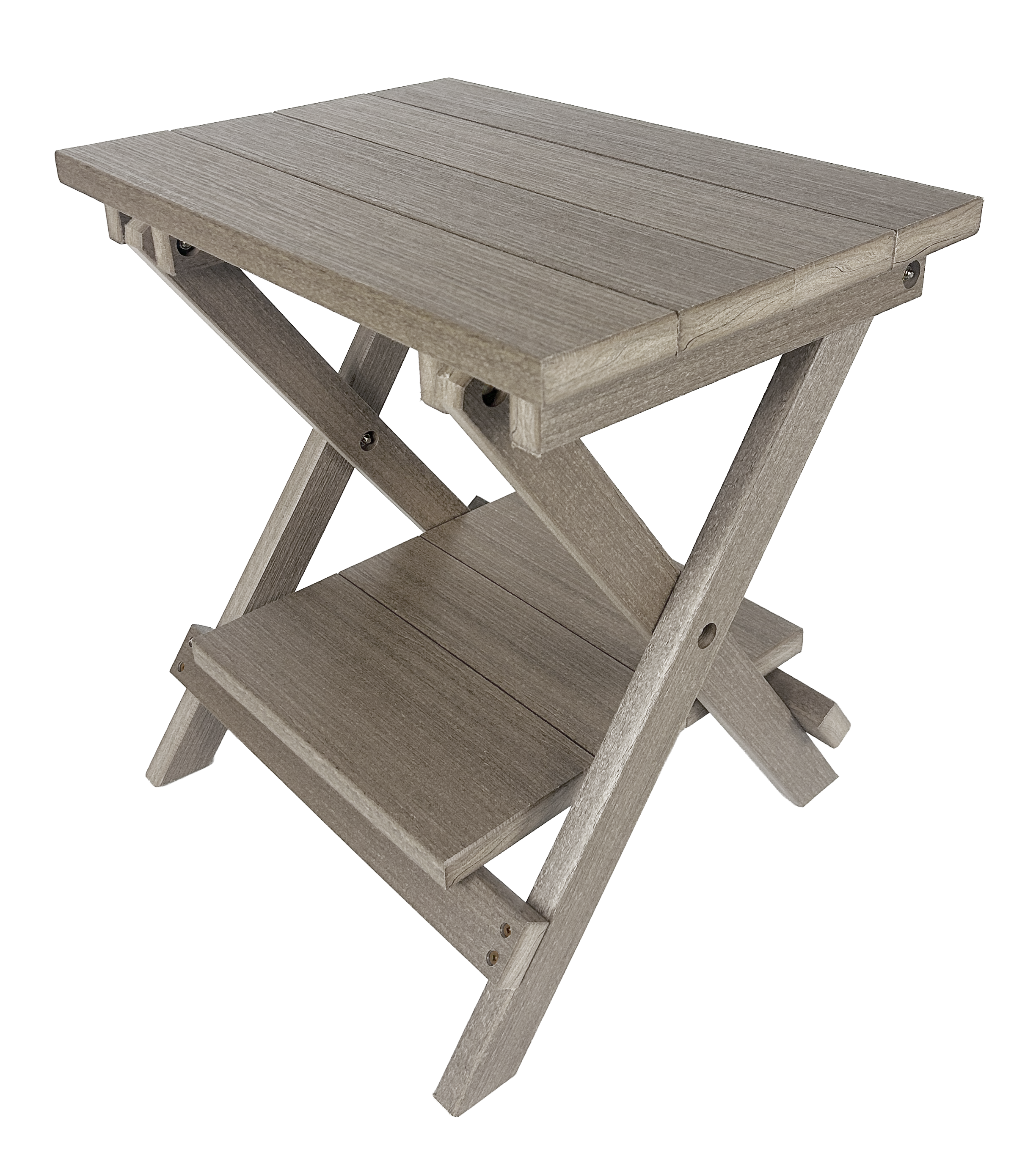 Folding Side Table w/ Removable Serving Tray - Ships Fully Assembled