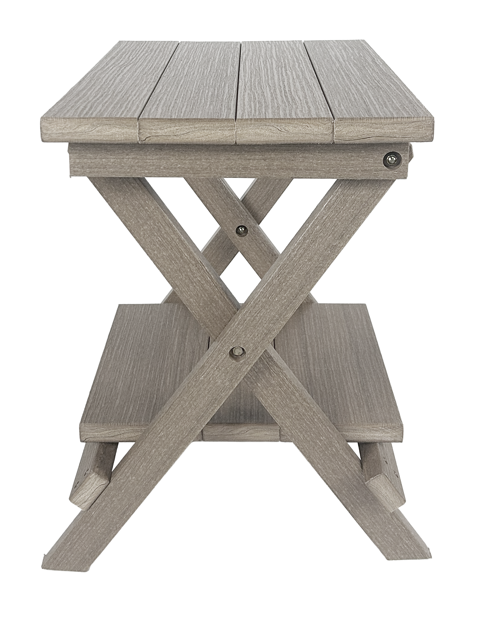 Folding Side Table w/ Removable Serving Tray - Ships Fully Assembled