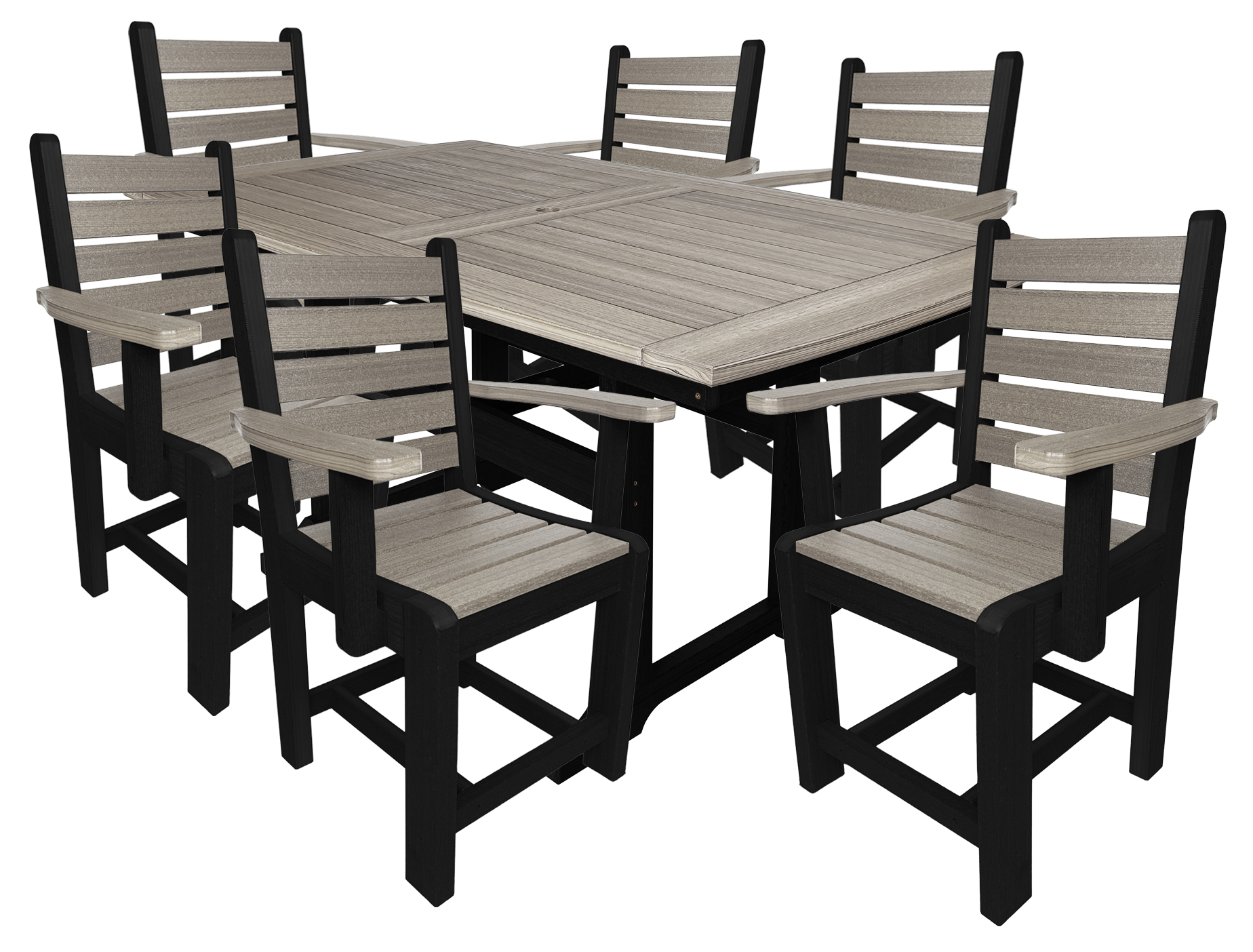 Ovation 7-Piece Dining Set (6) Arm Chairs