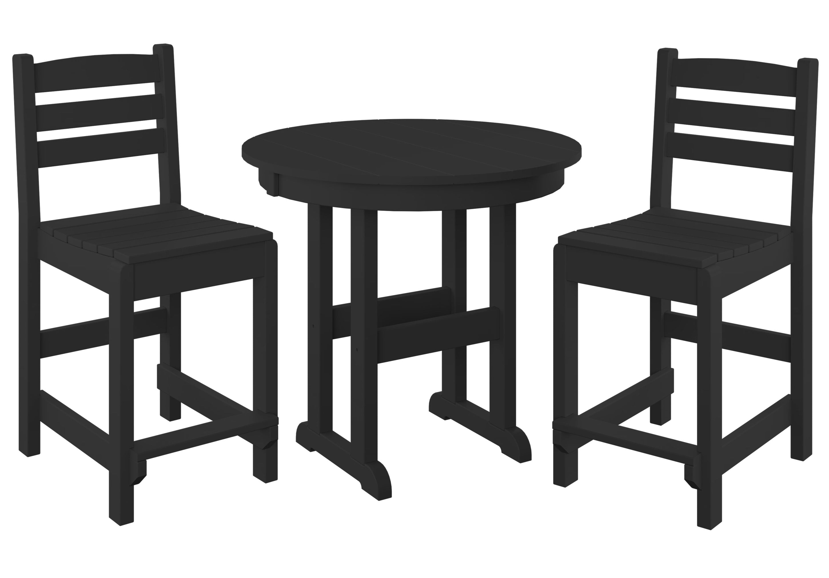 3-Piece Counter Bistro Set Armless