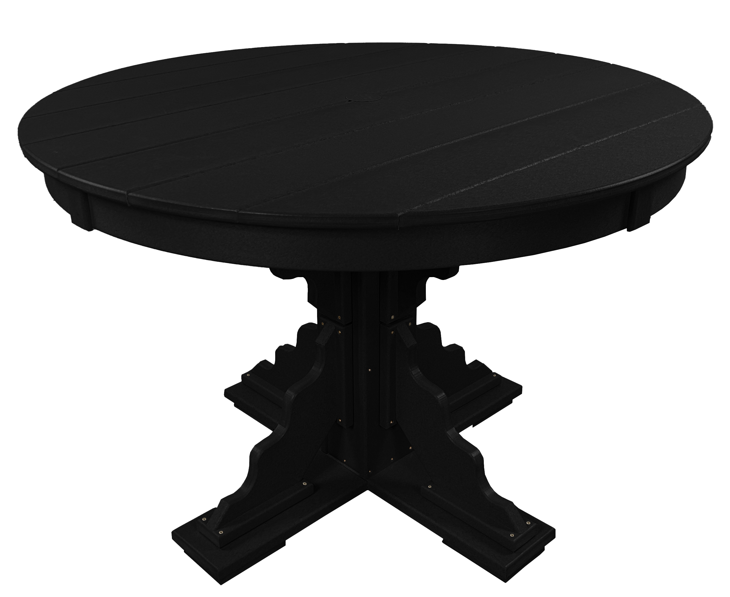 5-Piece 44”rd. Bridgewater Swivel Dining Set With Built In Cupholders