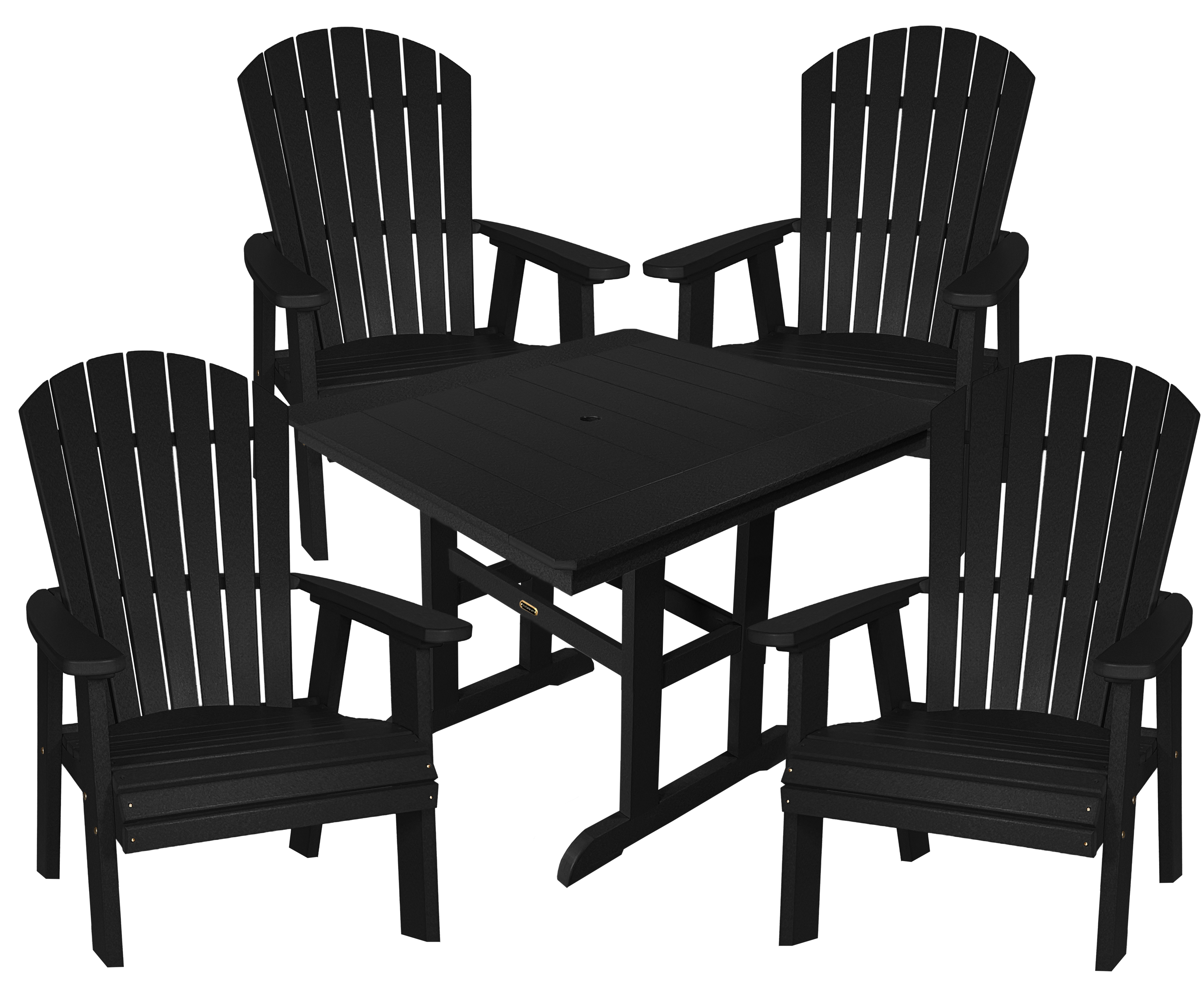 5-Piece Oceanview Adirondack Dining Set - Fully Assembled