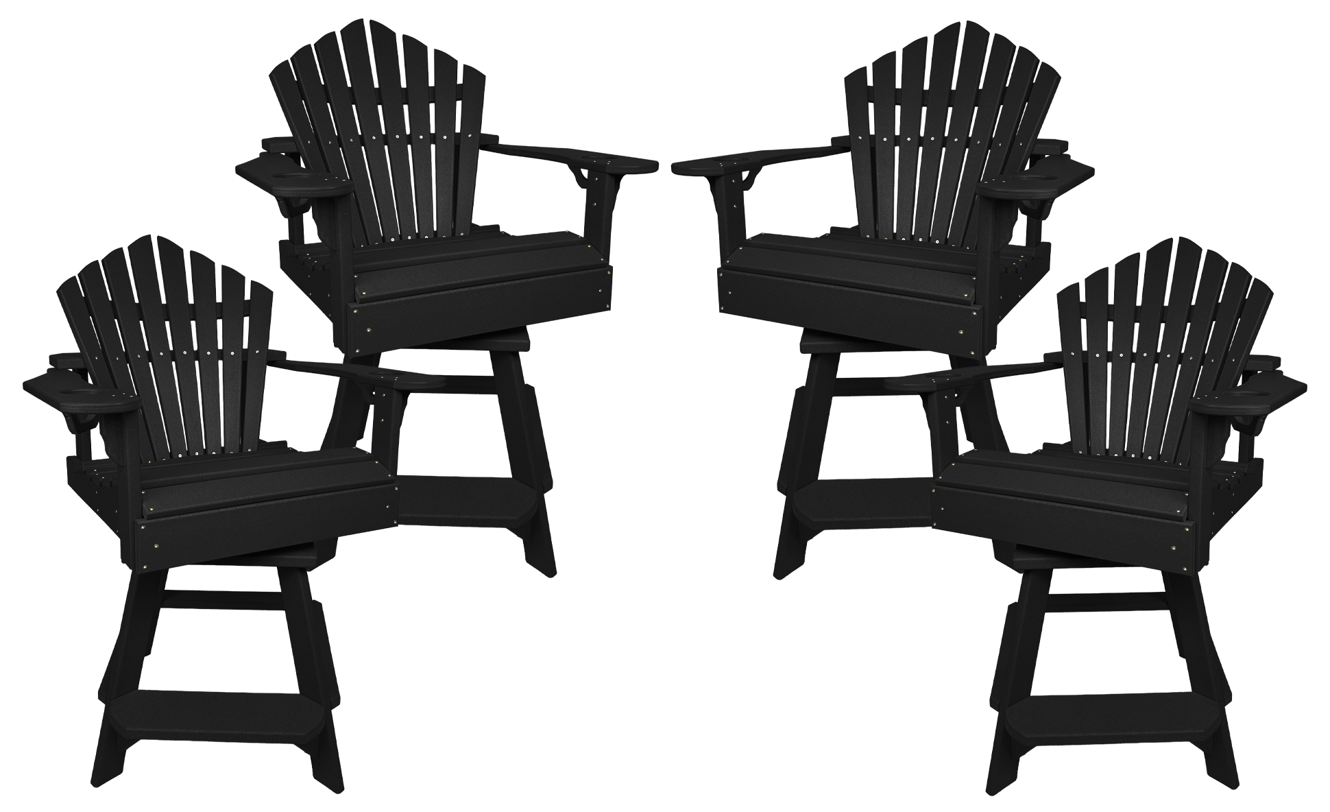Set of 4 - Bridgewater Swivel Counter Chairs