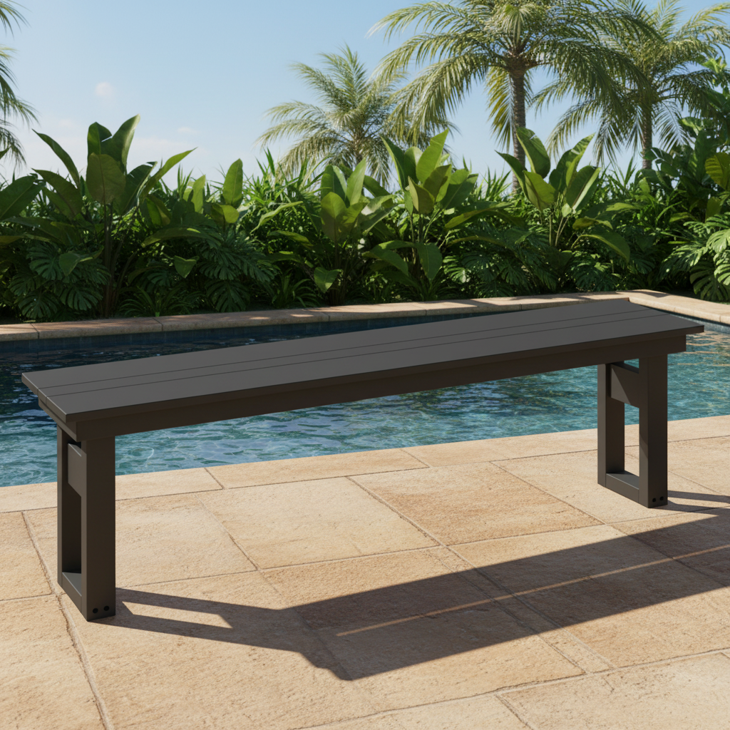 DuraWeather Poly MODERN 64 DINING BENCH