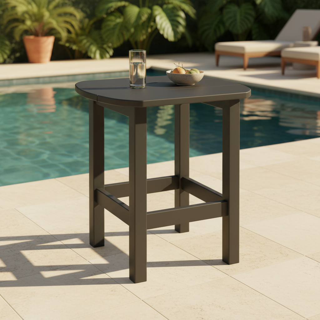DuraWeather Poly OVAL END TABLE