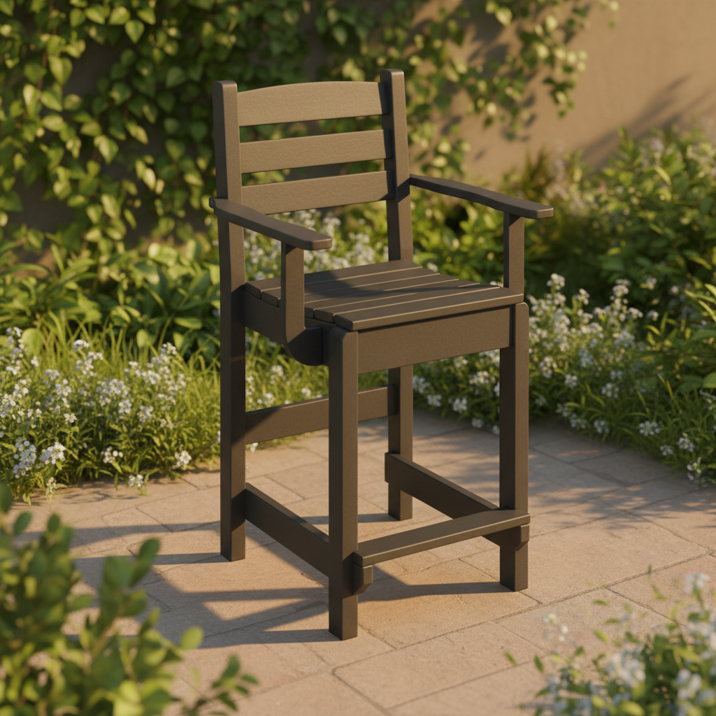 DuraWeather Poly DINING CAPTAIN CHAIR