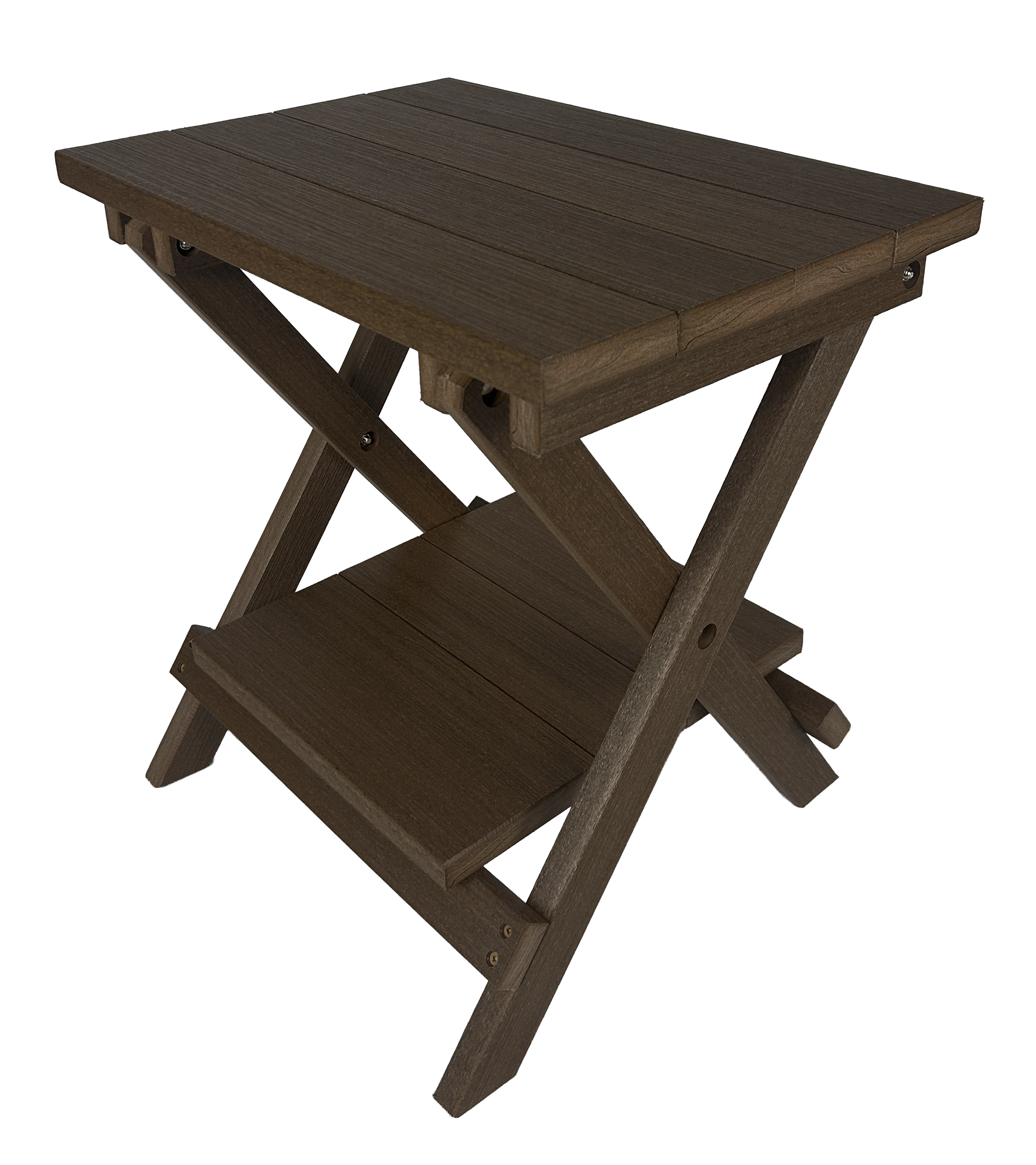 Folding Side Table w/ Removable Serving Tray - Ships Fully Assembled