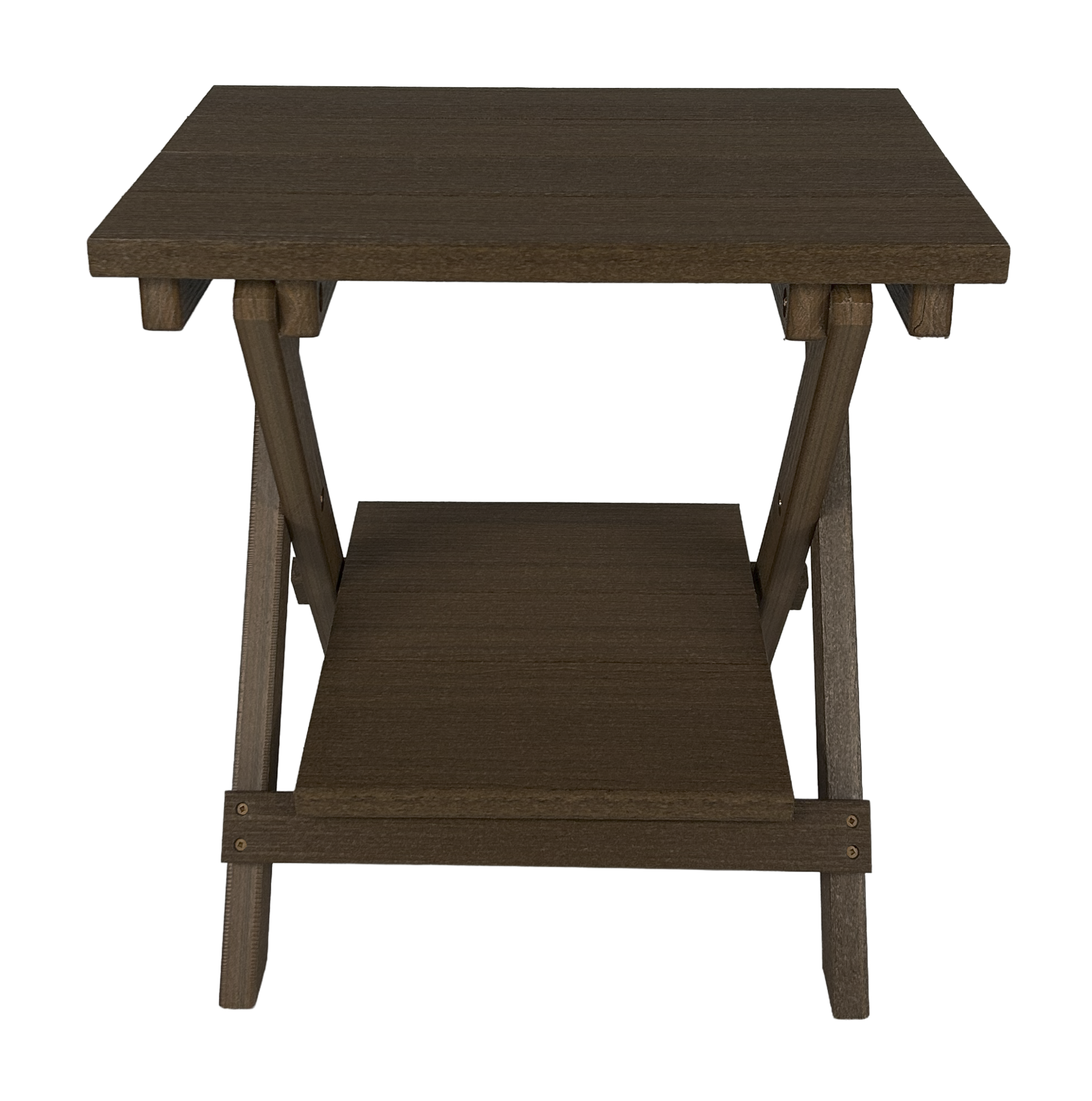 Folding Side Table w/ Removable Serving Tray - Ships Fully Assembled