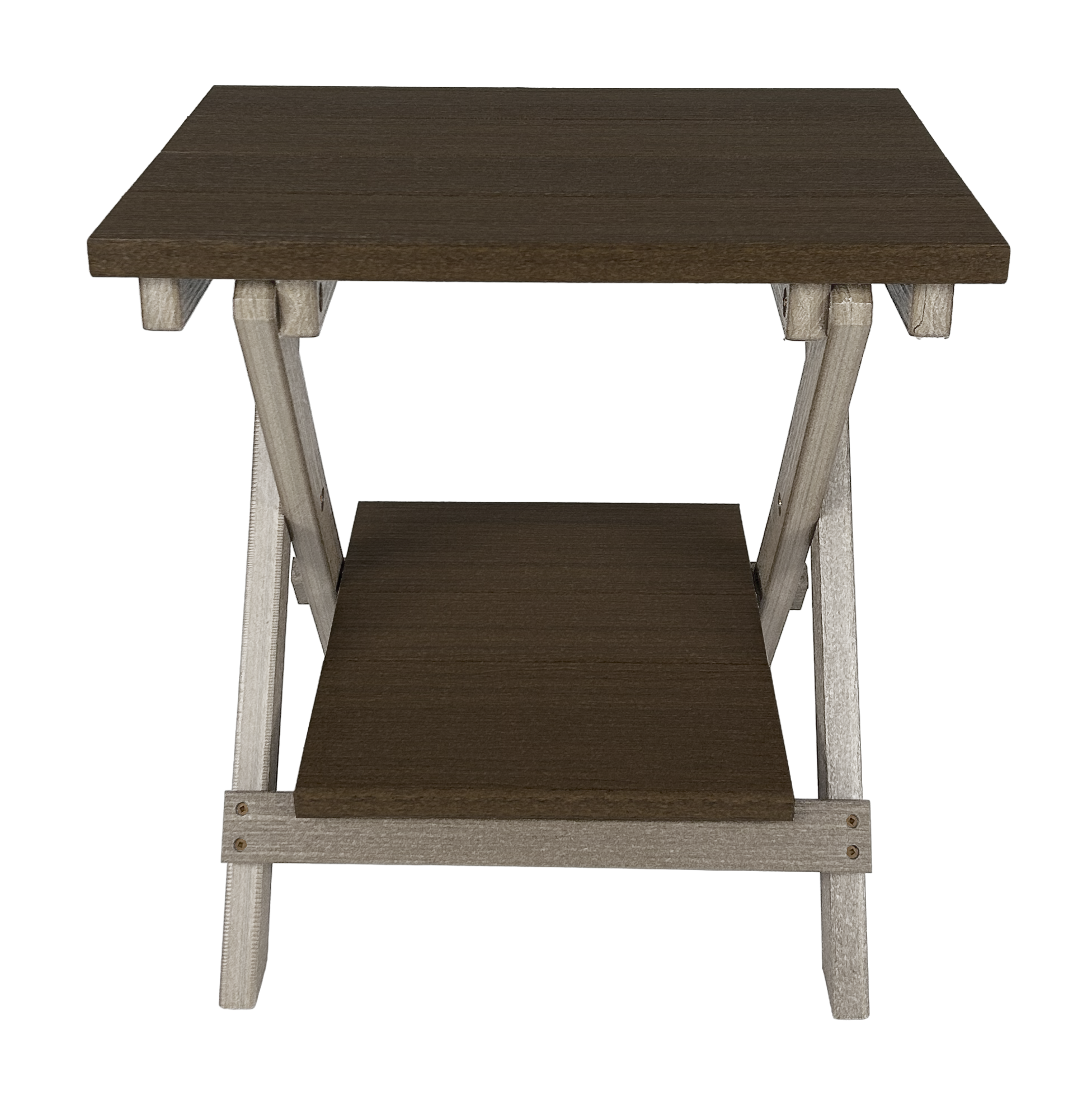 Folding Side Table w/ Removable Serving Tray - Ships Fully Assembled
