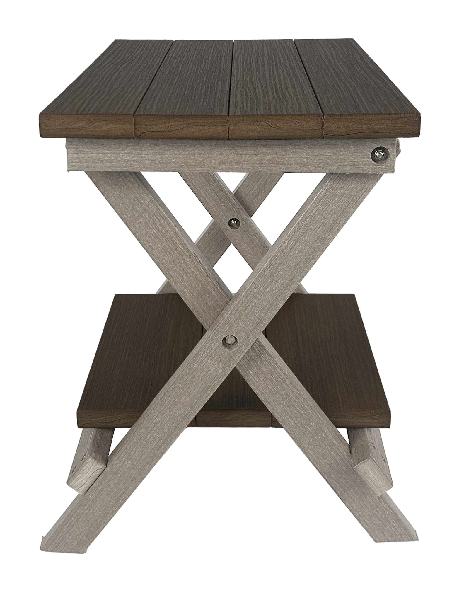 Folding Side Table w/ Removable Serving Tray - Ships Fully Assembled