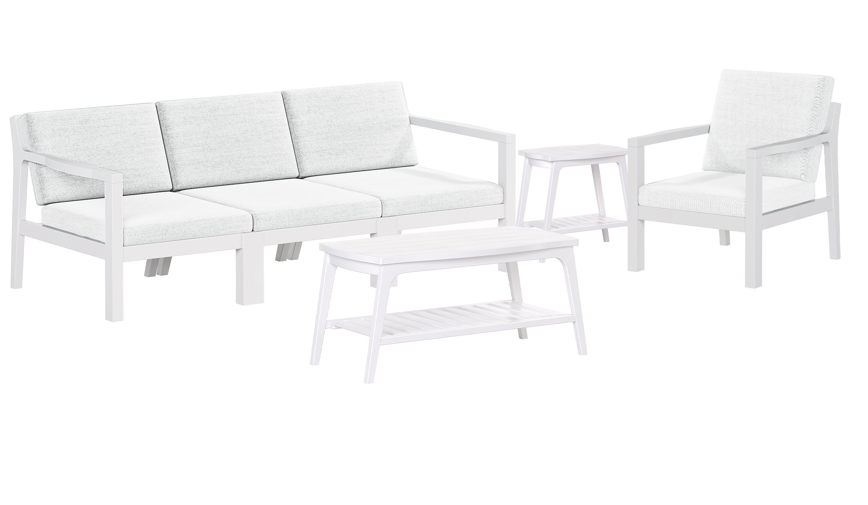 4-Piece Mayfair Outdoor Lounge Set Sunbrella® Fabric